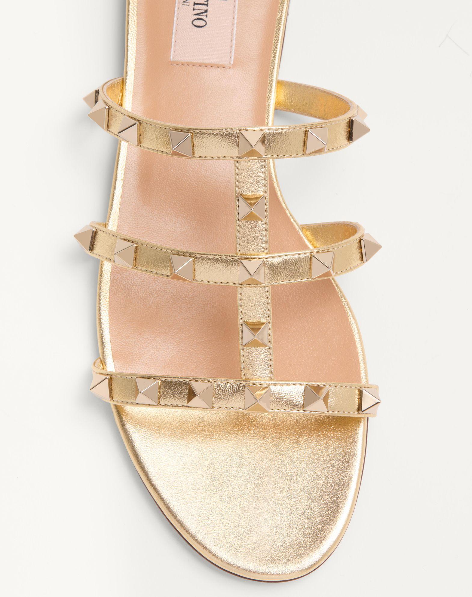 Rockstud Laminated Nappa Slide Sandal Product Image