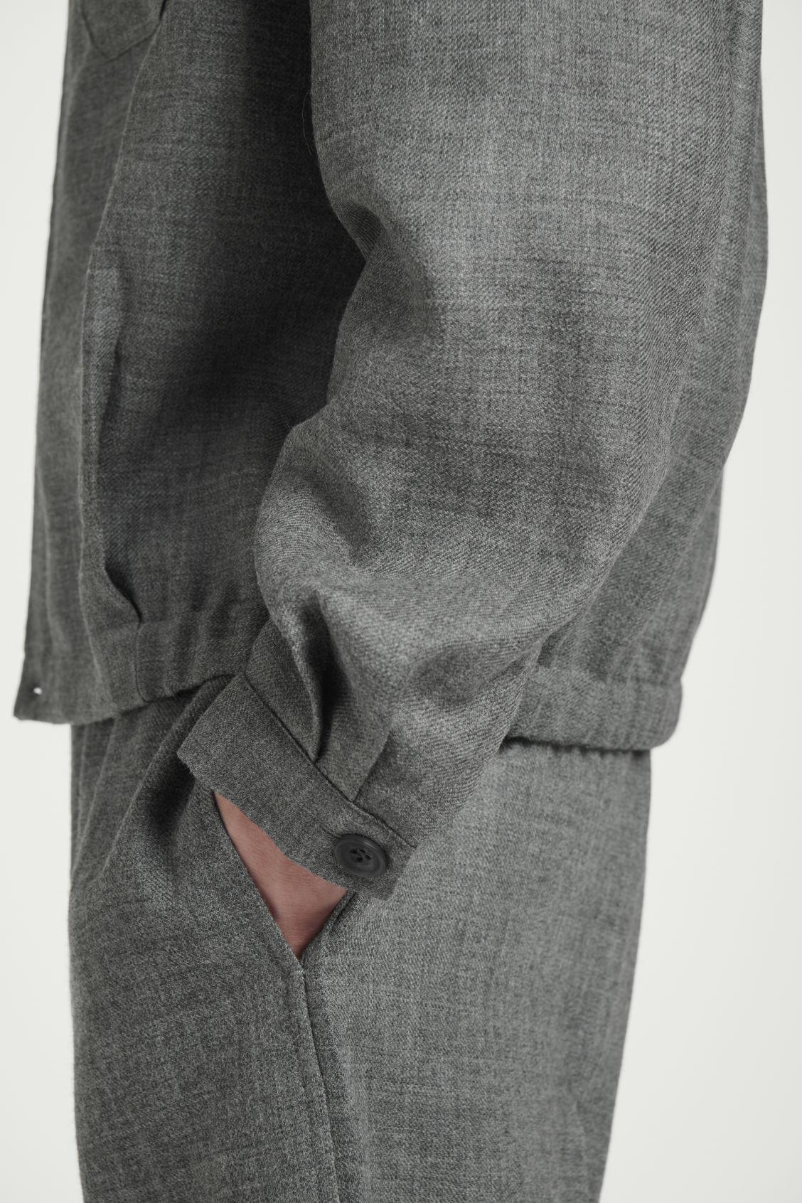 WOOL-FLANNEL OVERSHIRT Product Image