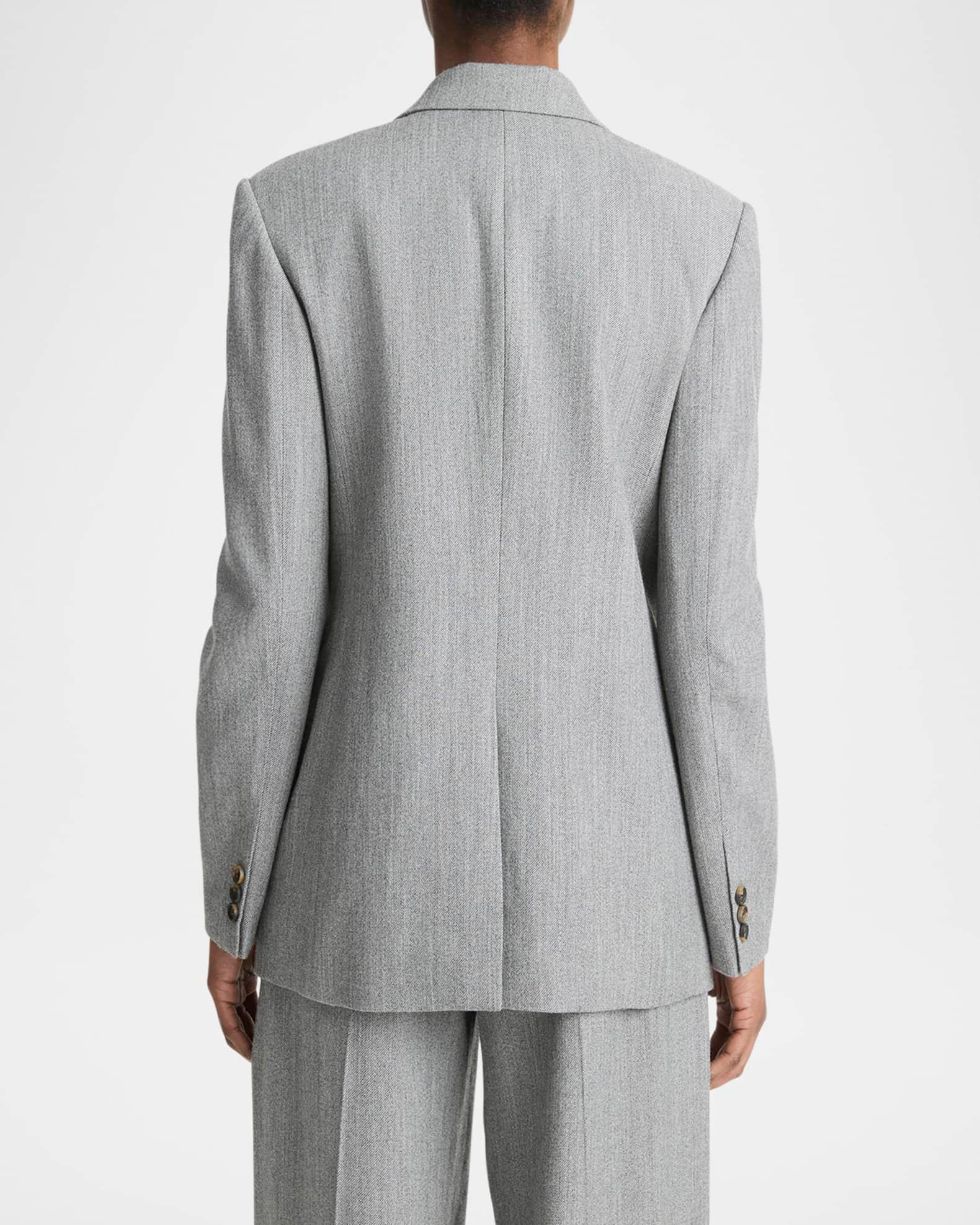 Double-Breasted Wool Twill Blazer Product Image