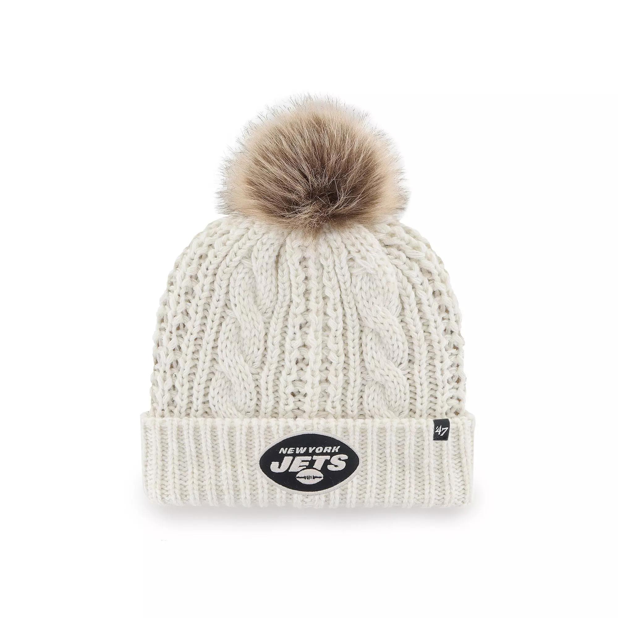 Women's '47 Cream New York Jets Meeko Cuffed Knit Hat, Beige Product Image