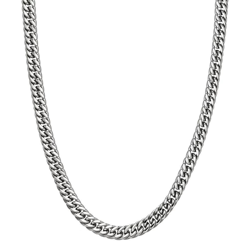 Men's LYNX Stainless Steel 9 mm Gourmet Chain Necklace, Size: 24" Product Image