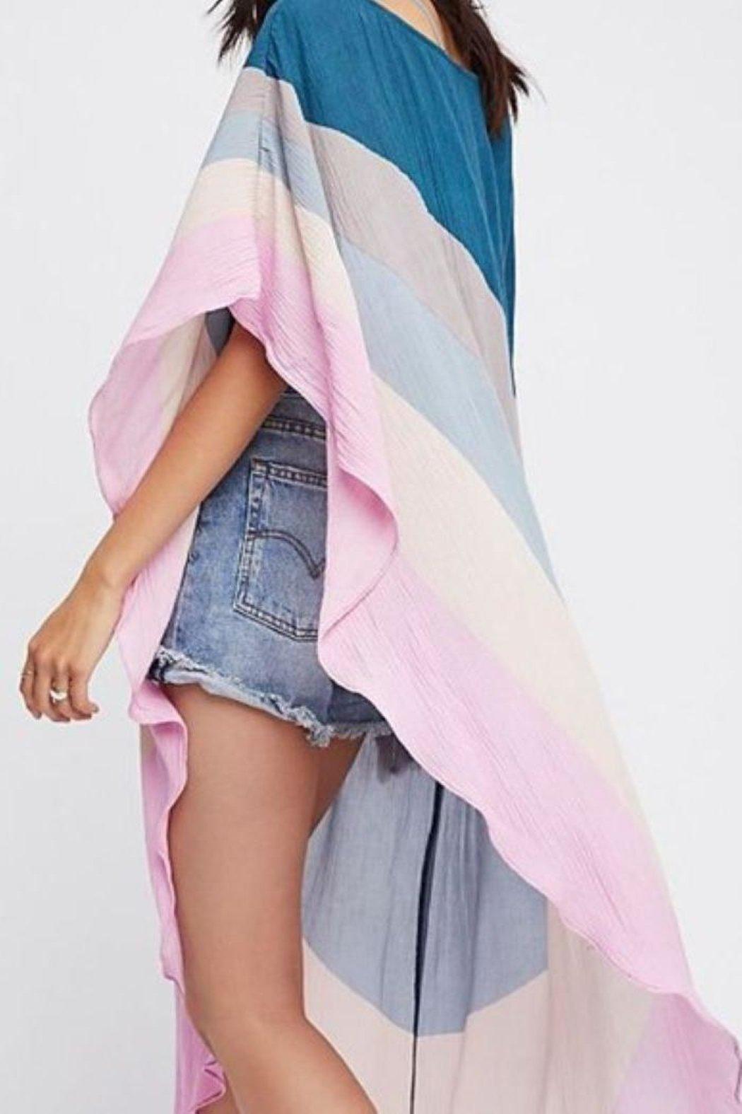 Asymmetrical Rainbow Kaftan Product Image