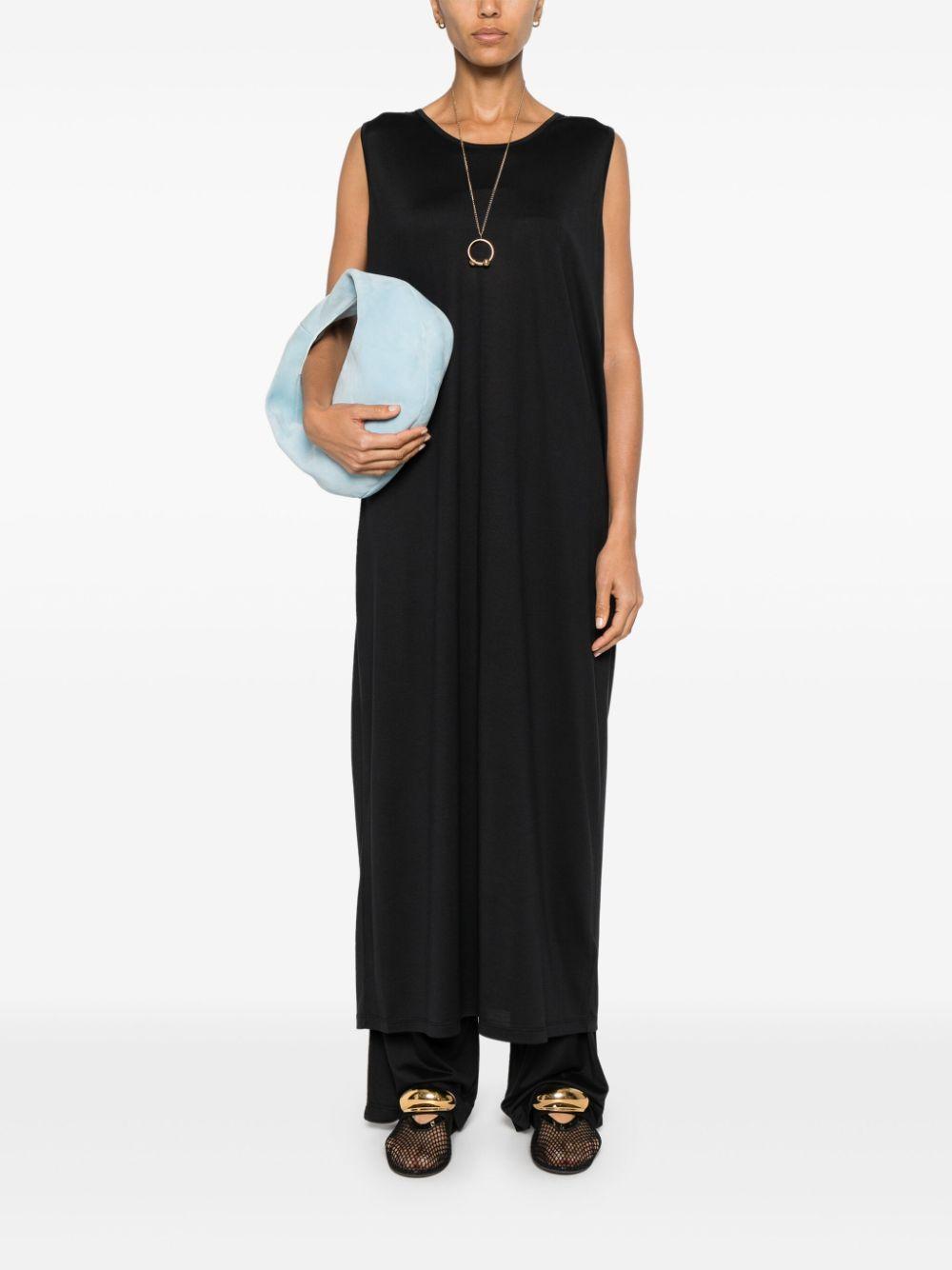 THE ROW Agla Viscose Blend Midi Dress In Black Product Image