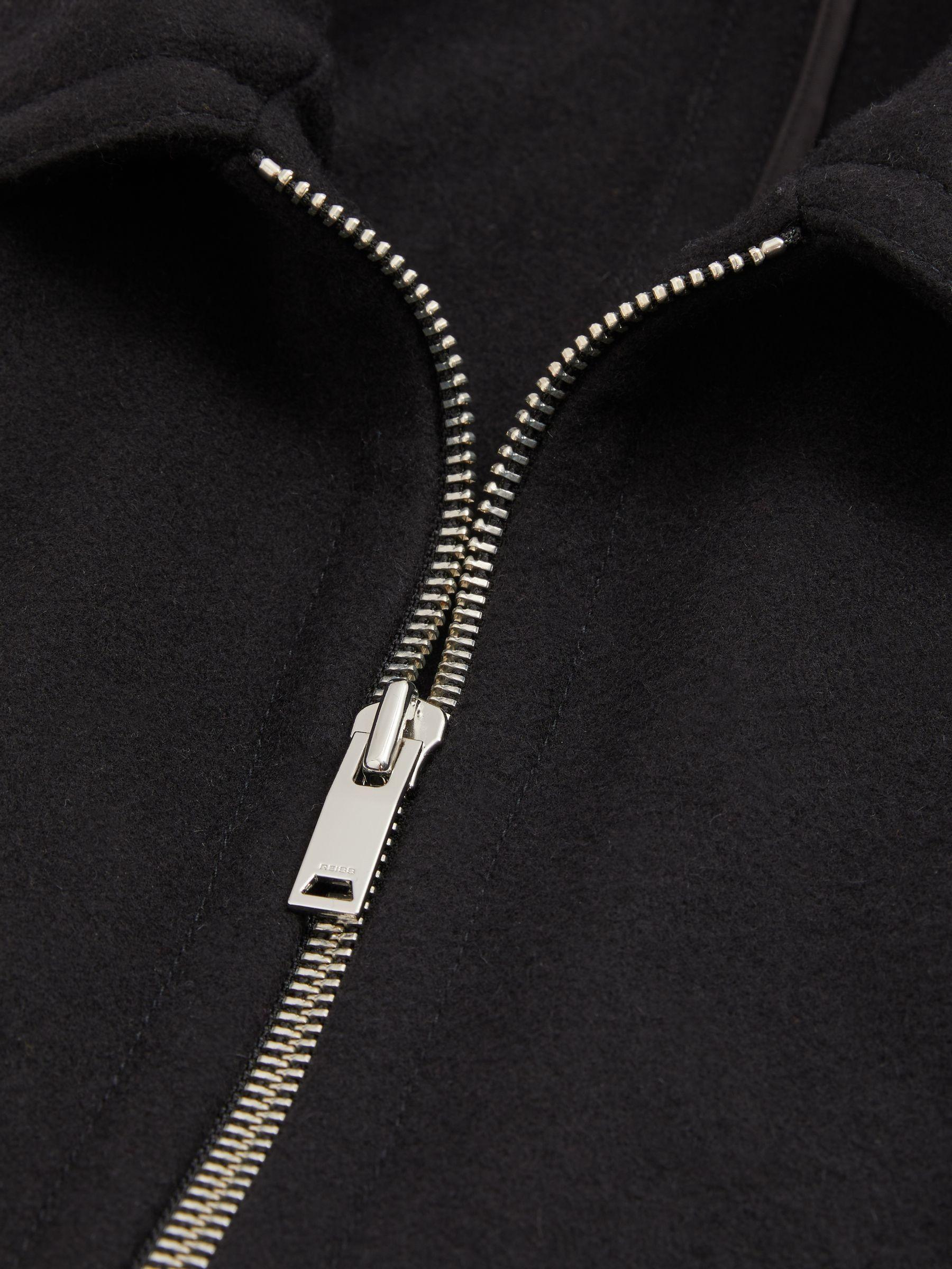 Atelier Virgin Wool-Blend Belted Coat in Black Product Image