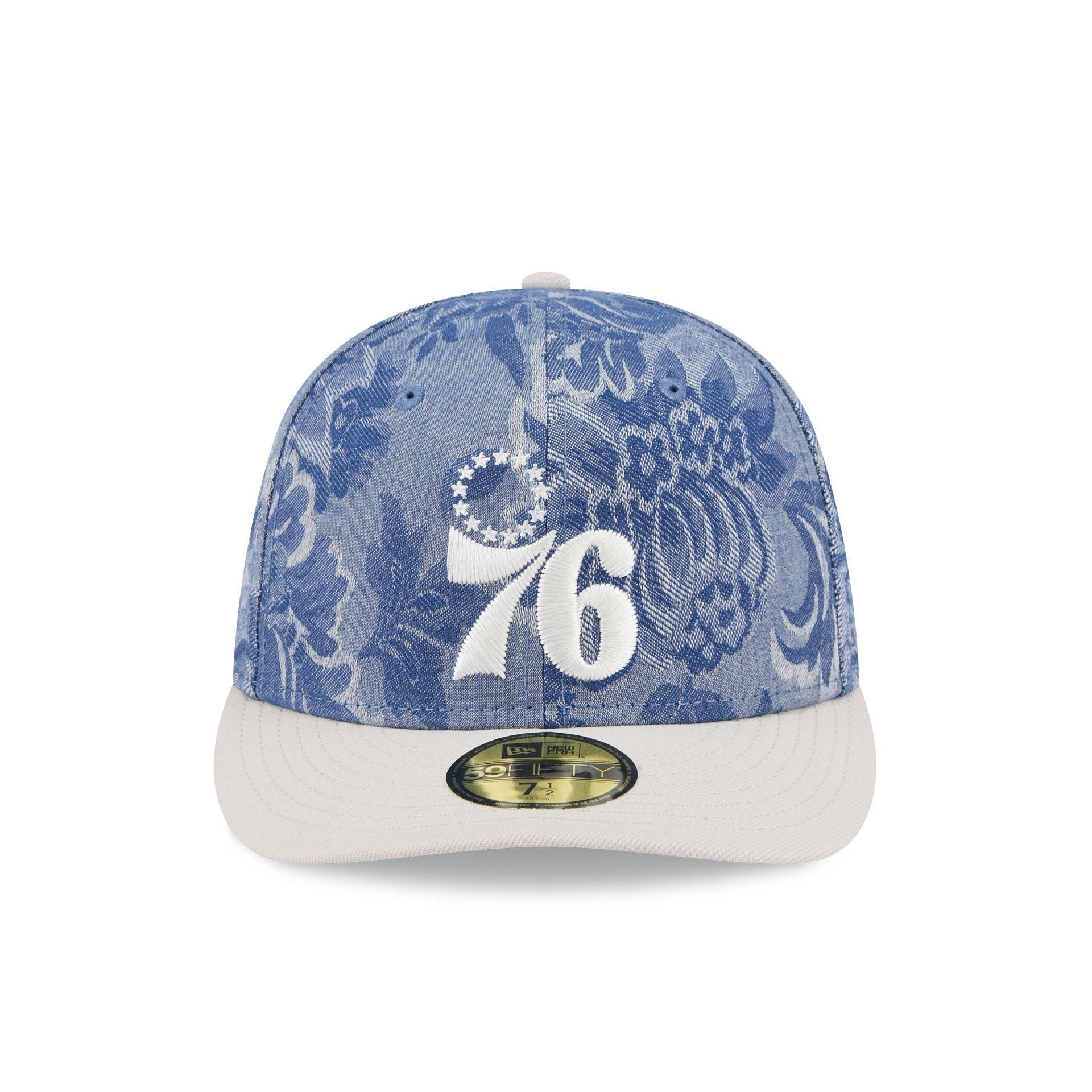 Philadelphia 76ers Two-Tone Denim 59FIFTY Fitted Hat Male Product Image