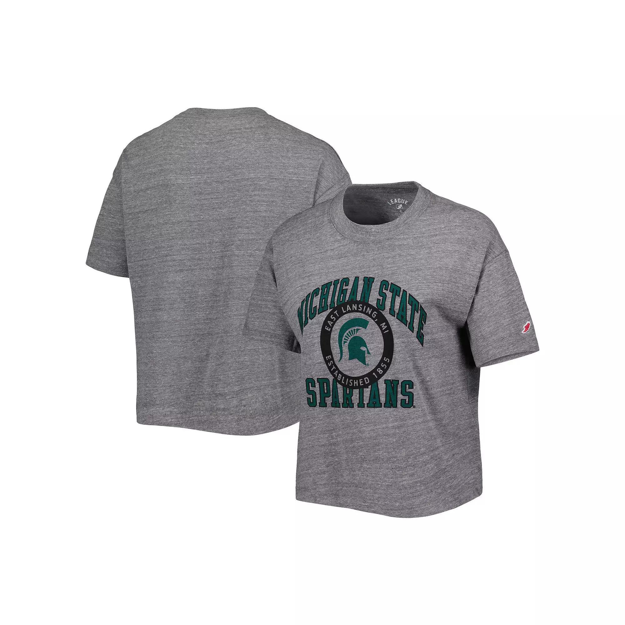 Women's League Collegiate Wear Heather Gray Michigan State Spartans,  Product Image