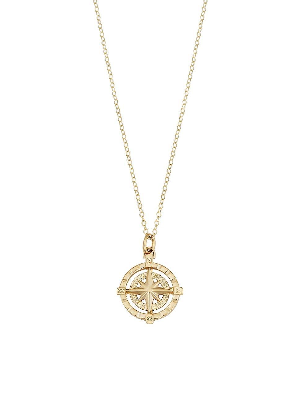 Womens Compass Pendant Necklace Product Image