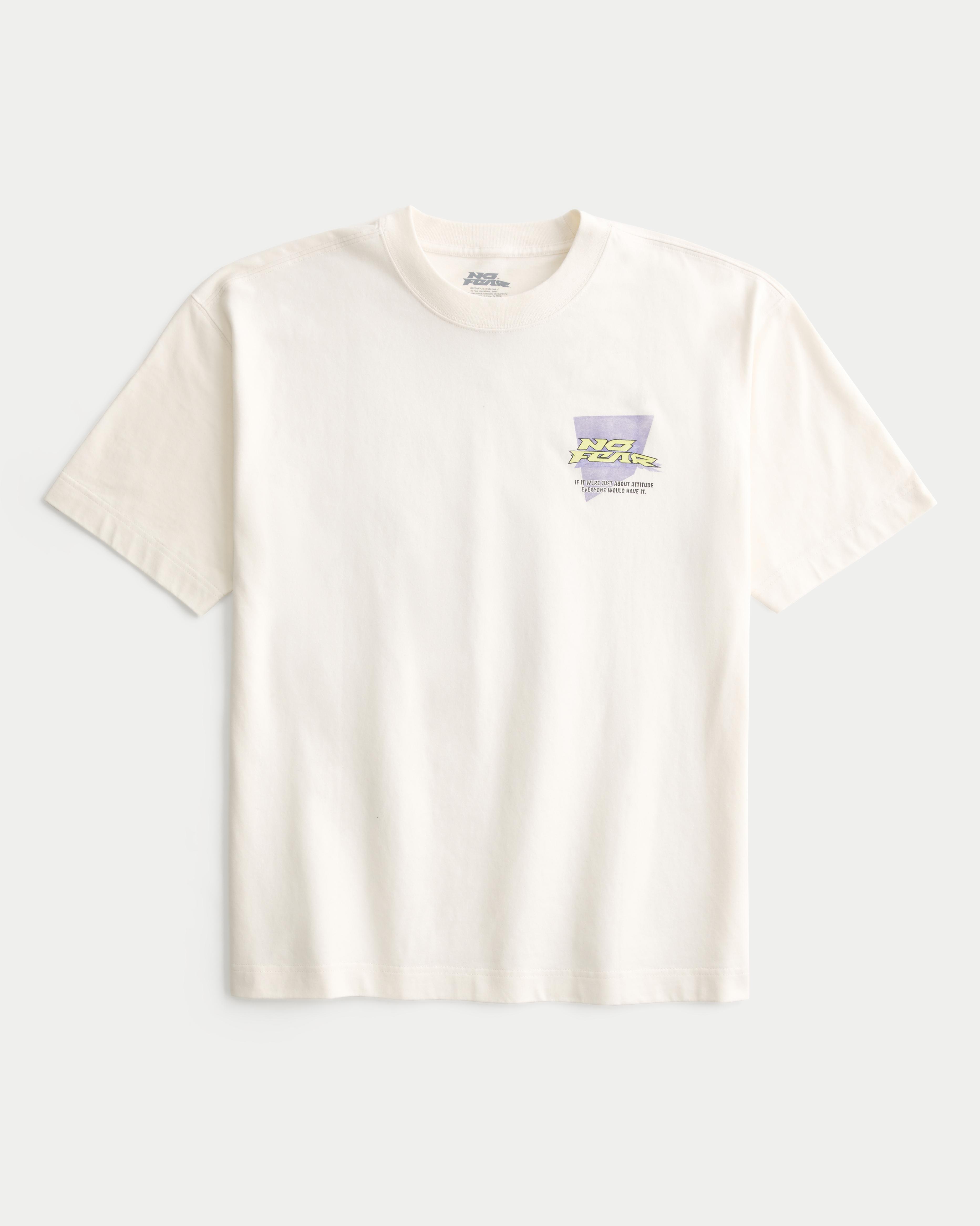 Boxy Heavyweight No Fear Graphic Tee Product Image