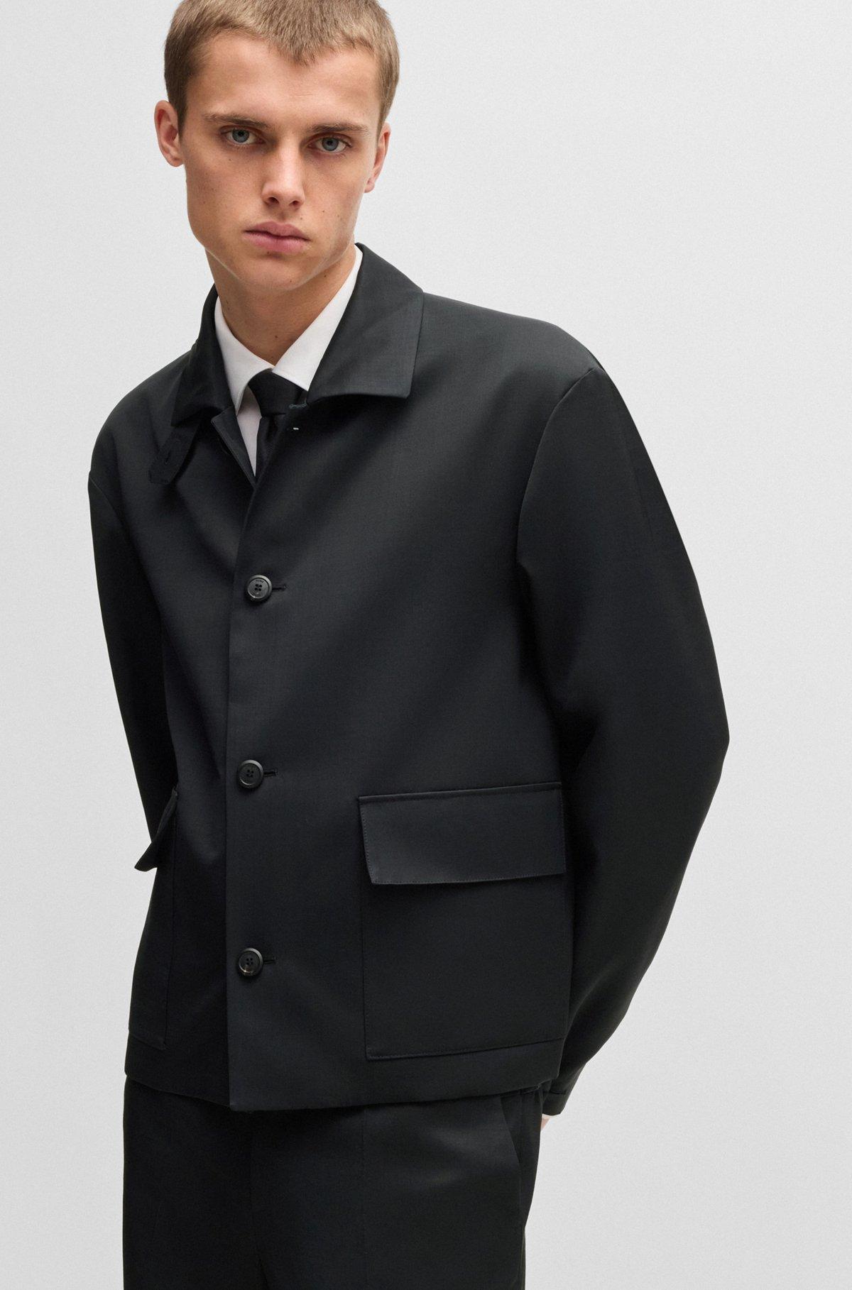 HUGO FORWARD jacket in wool-blend twill Product Image
