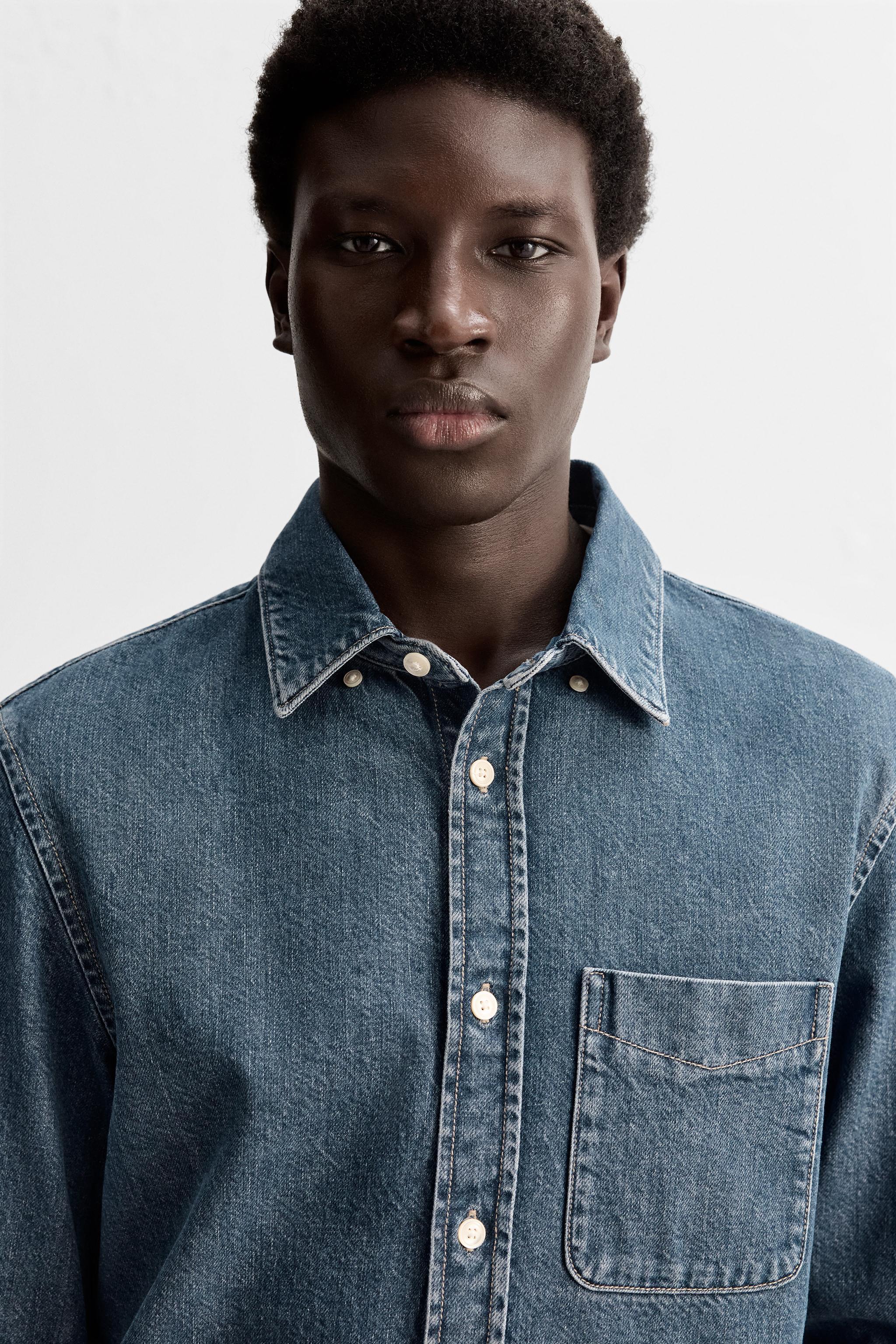 WASHED DENIM SHIRT Product Image