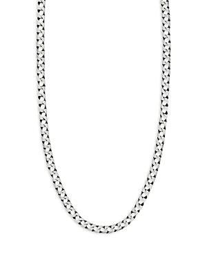 Milanesi And Co Sterling Silver Square Curb Chain Necklace, 24 Product Image