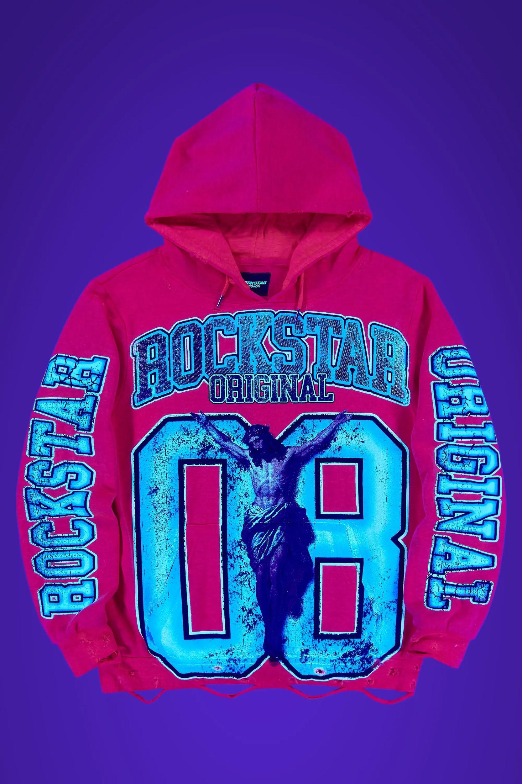 Fields Orange Graphic Hoodie Male Product Image