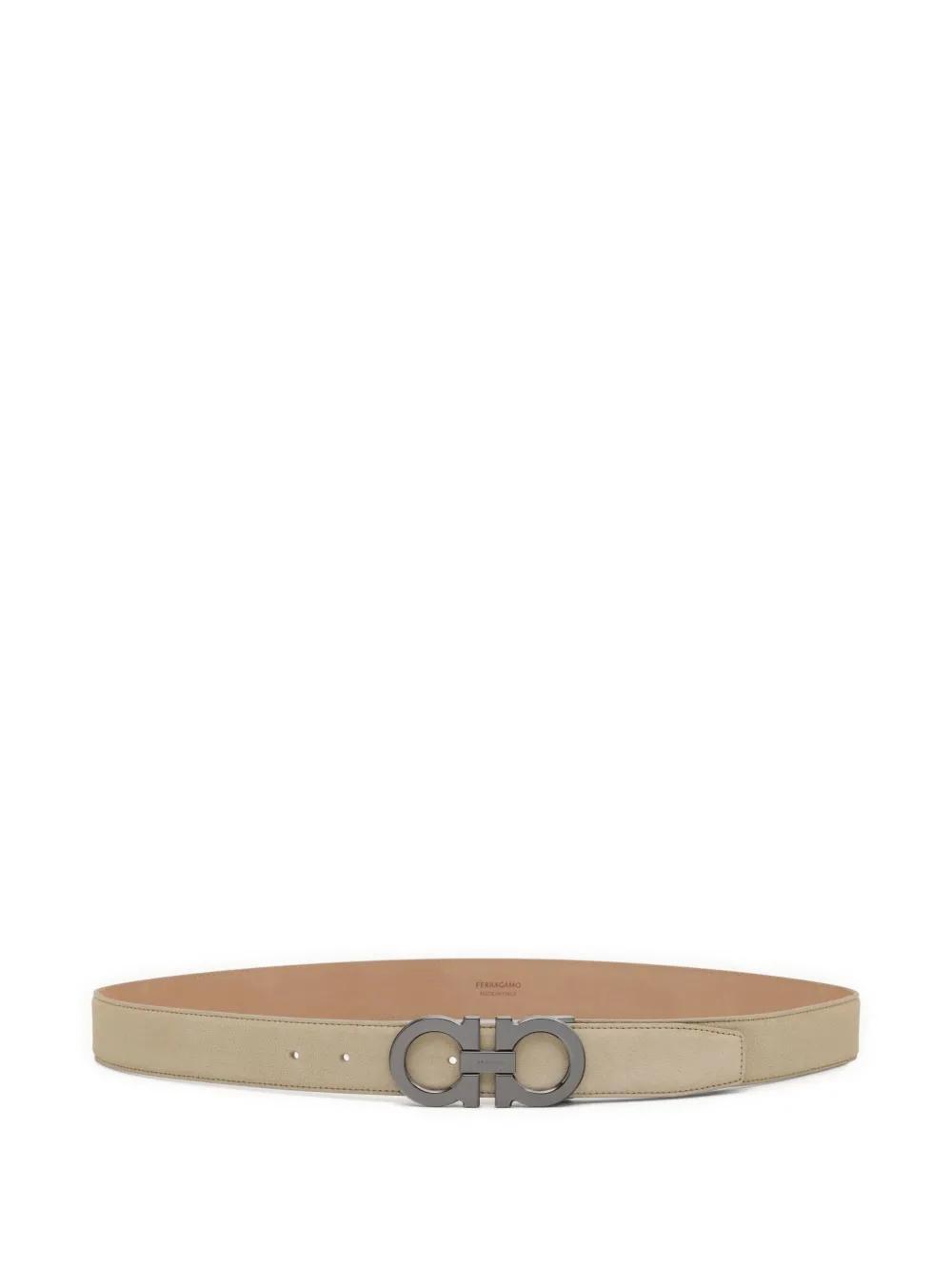 FERRAGAMO Gancini Belt In Neutral Product Image