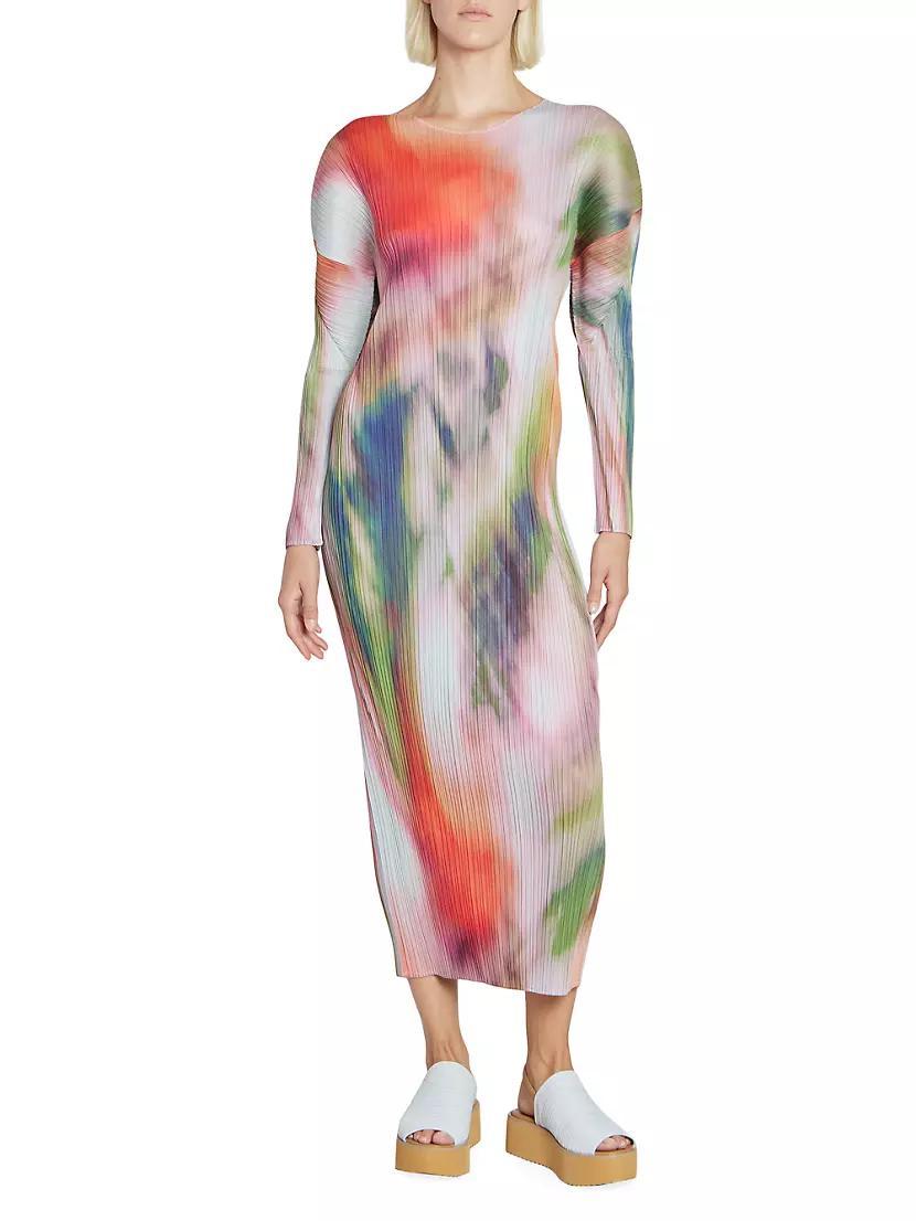 Turnip & Spinach Long-Sleeve Midi-Dress Product Image