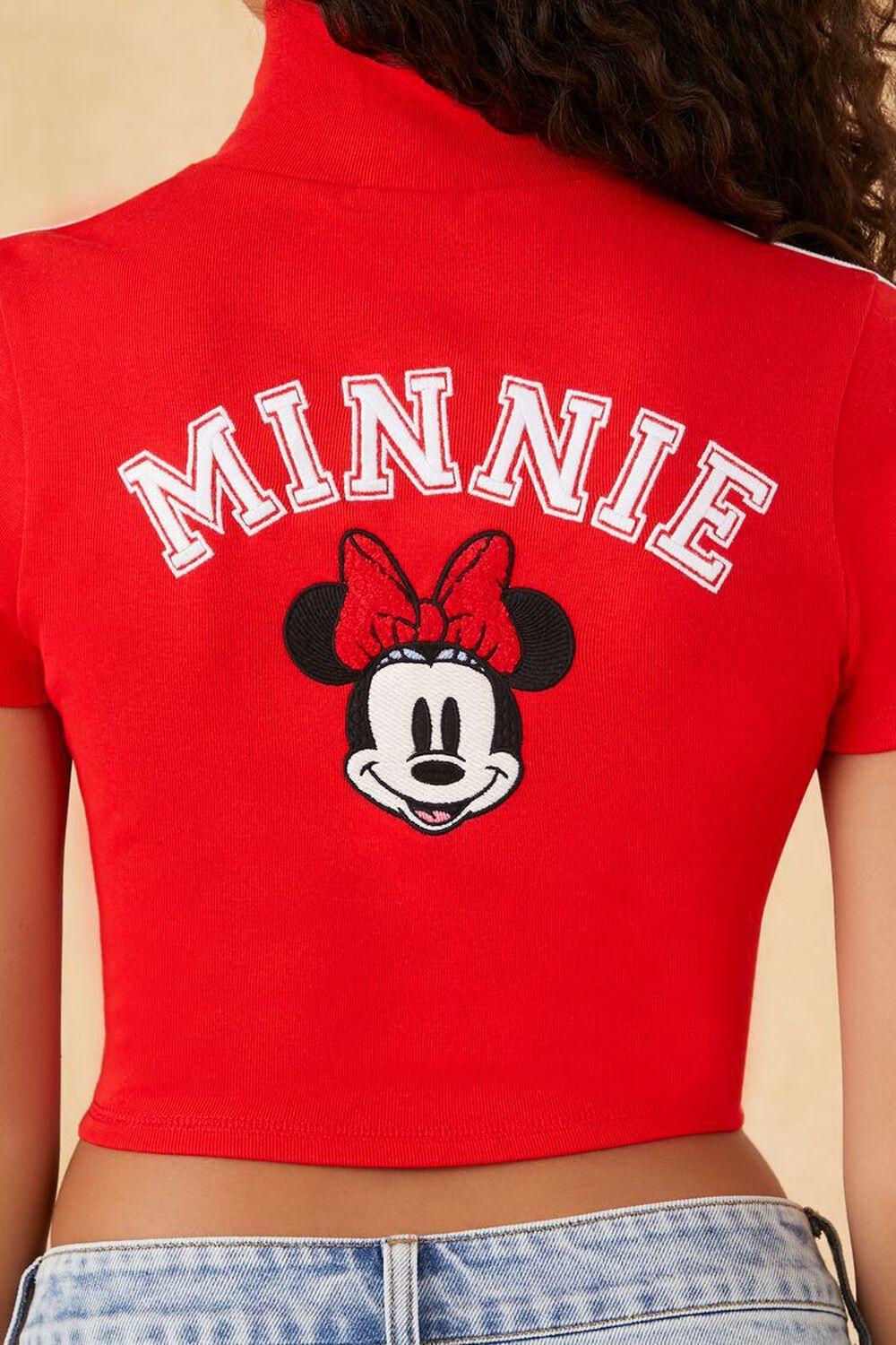 Disney Minnie Mouse Zip-Up Crop Top | Forever 21 Product Image