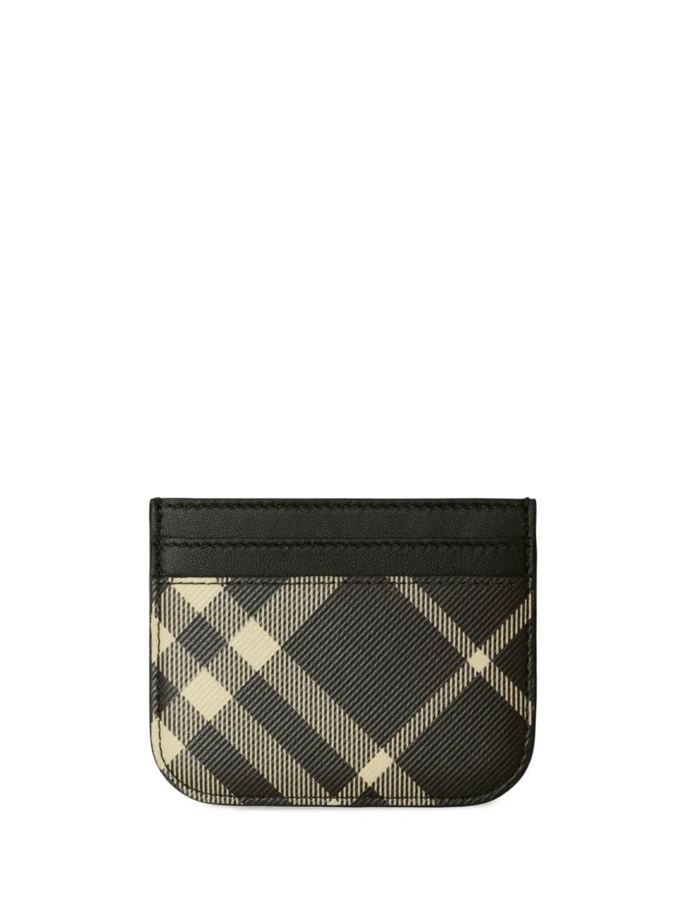 BURBERRY Vintage-check Print Cardholder In Black Product Image