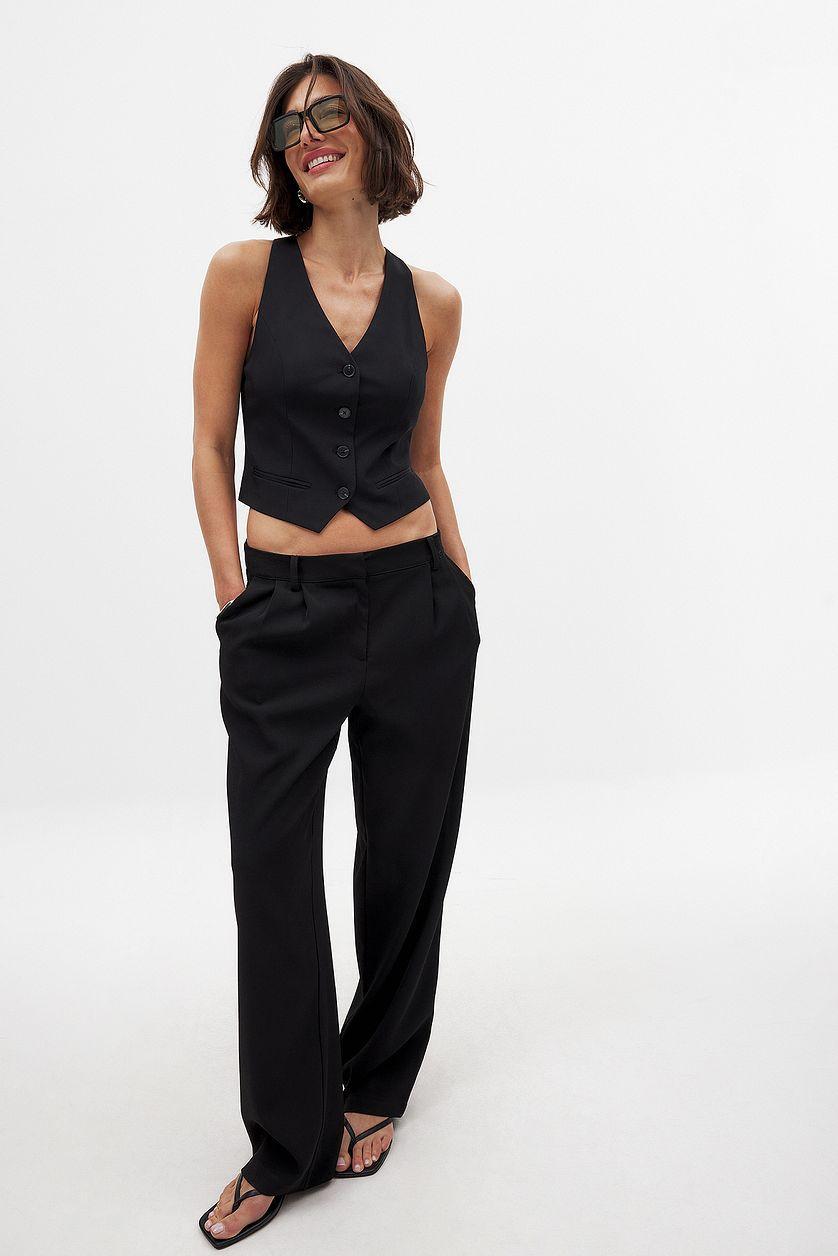 Tailored Open Back Vest Top Product Image