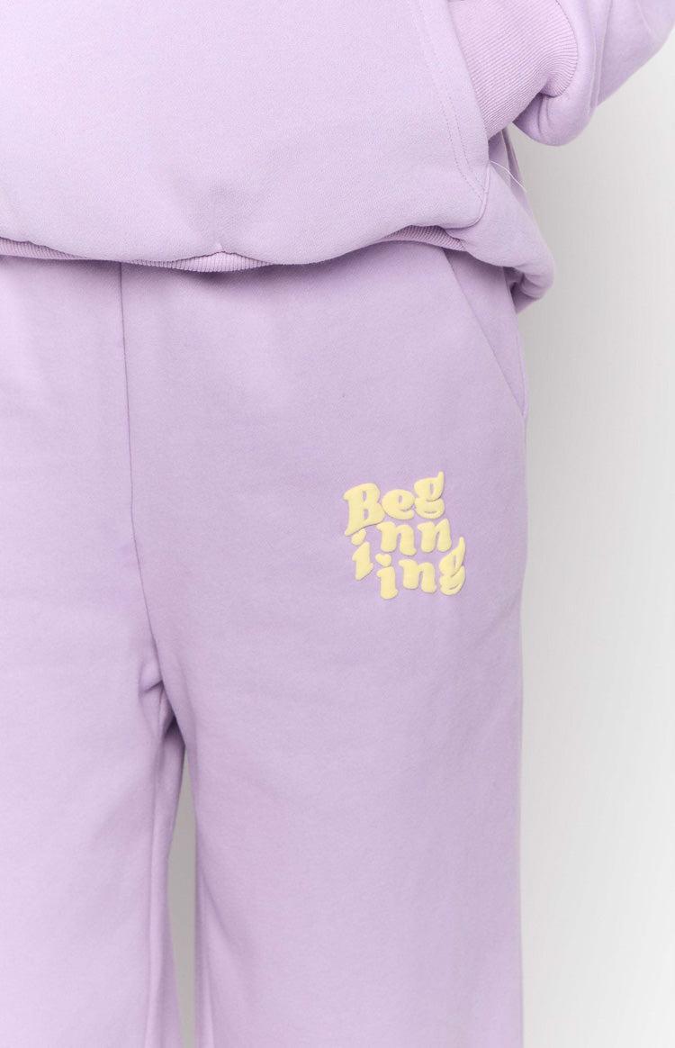 Beginning Purple Snuggle Track Pants Product Image