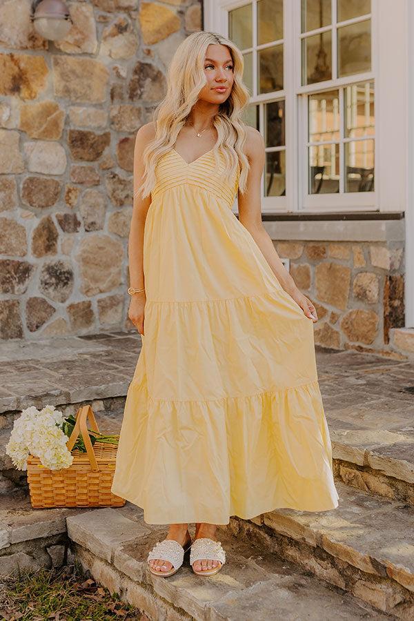 Sunny Horizon Maxi Dress in Yellow Product Image