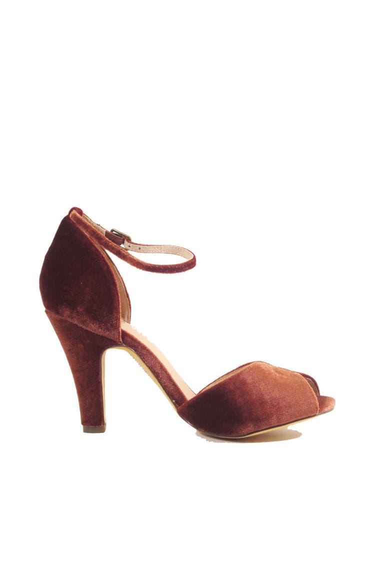 Lola Velvet Heels Product Image