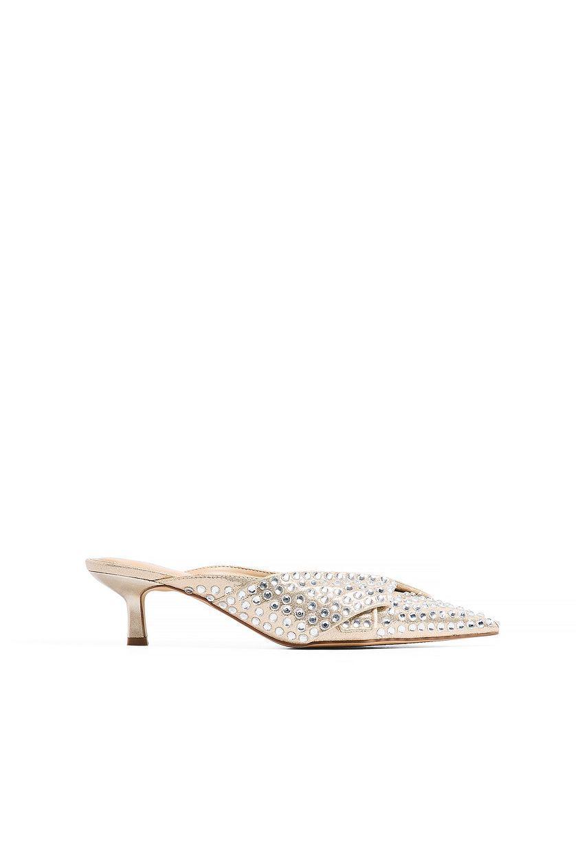 Rhinestone Pointy Toe Pumps Product Image