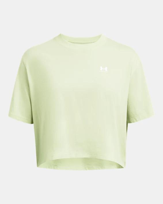 Women's UA Boxy Crop Logo Short Sleeve Product Image