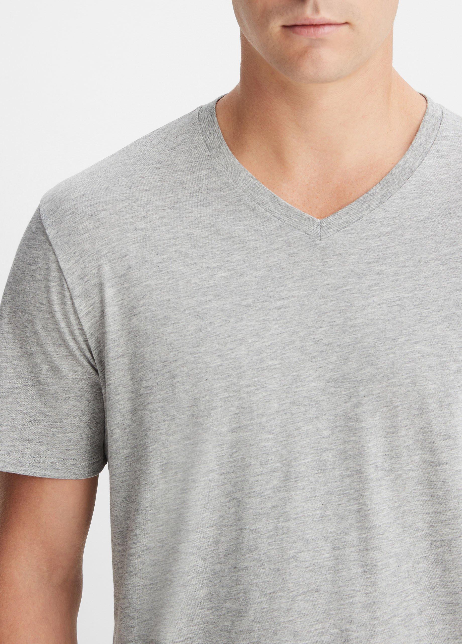 Pima Cotton V-Neck T-Shirt Product Image