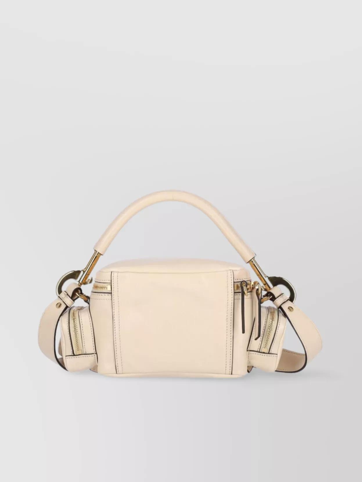 CHLOÉ Handle Front Side Adjustable Strap In Pink Product Image