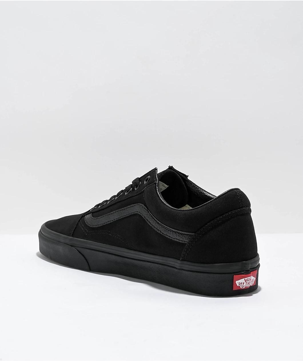 Vans Old Skool Mono Black Skate Shoes Product Image