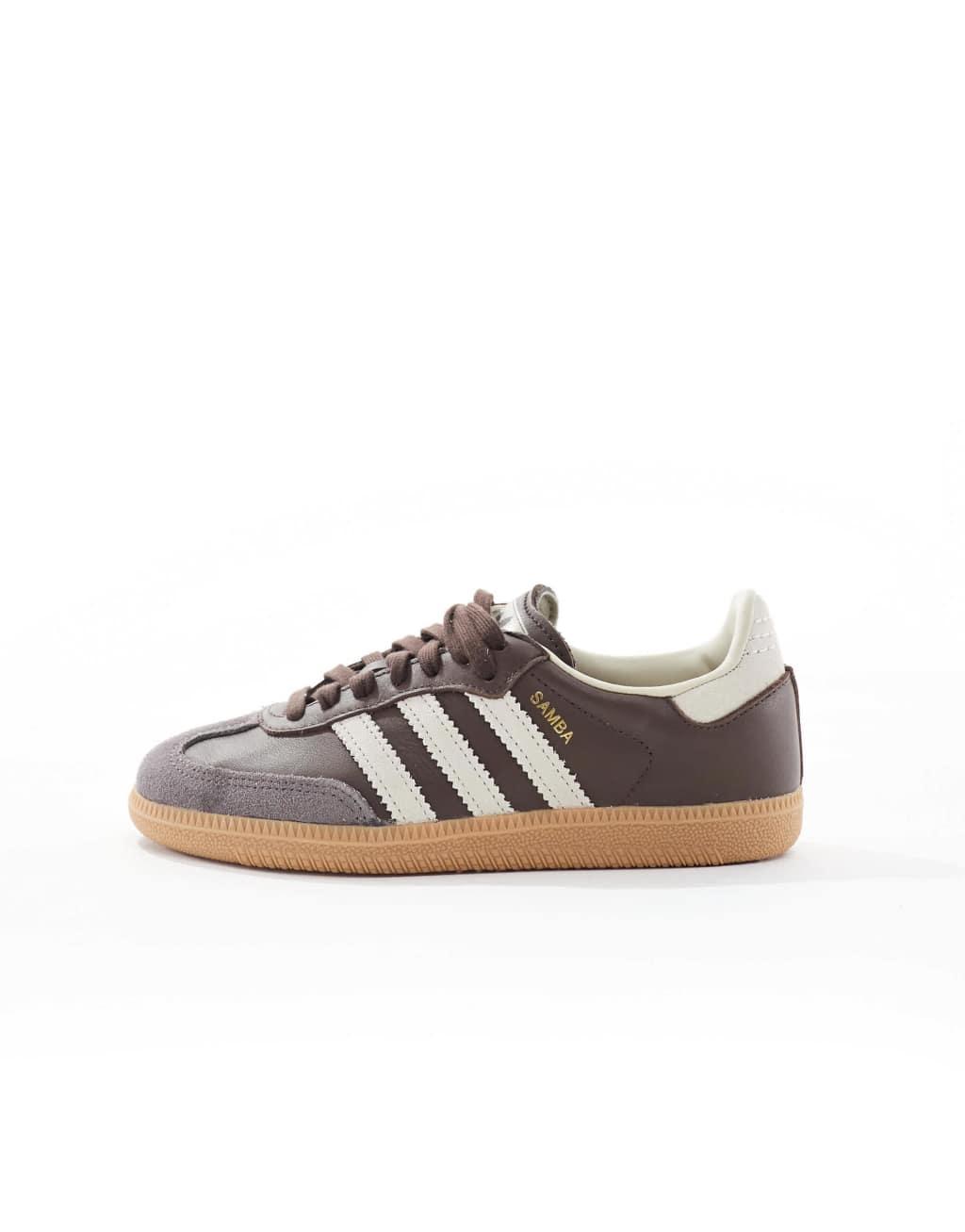 adidas Originals Samba OG sneakers in brown Product Image