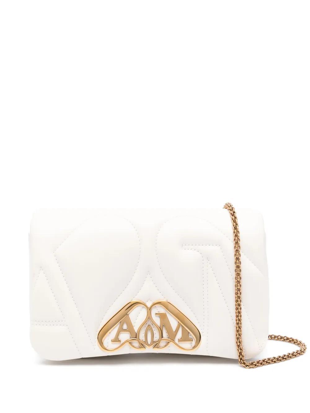 ALEXANDER MCQUEEN The Seal Crossbody Bag In White Product Image