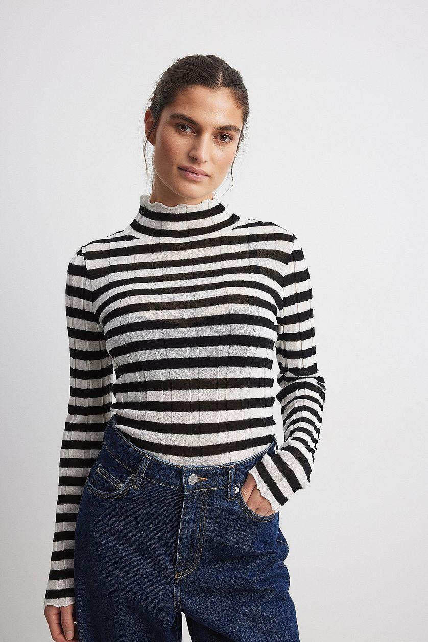 Wide Rib Knitted Top Product Image