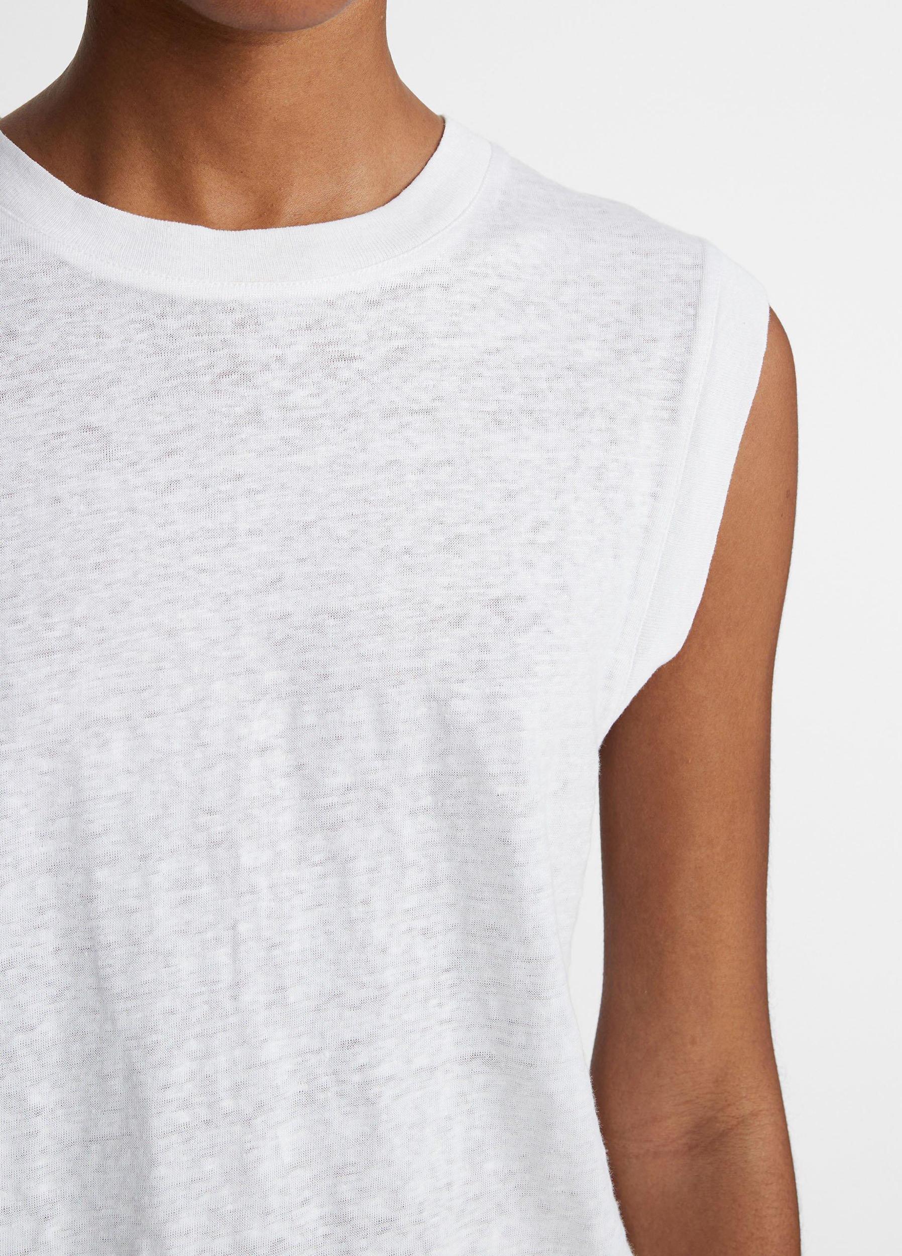 Linen Muscle T-Shirt Product Image