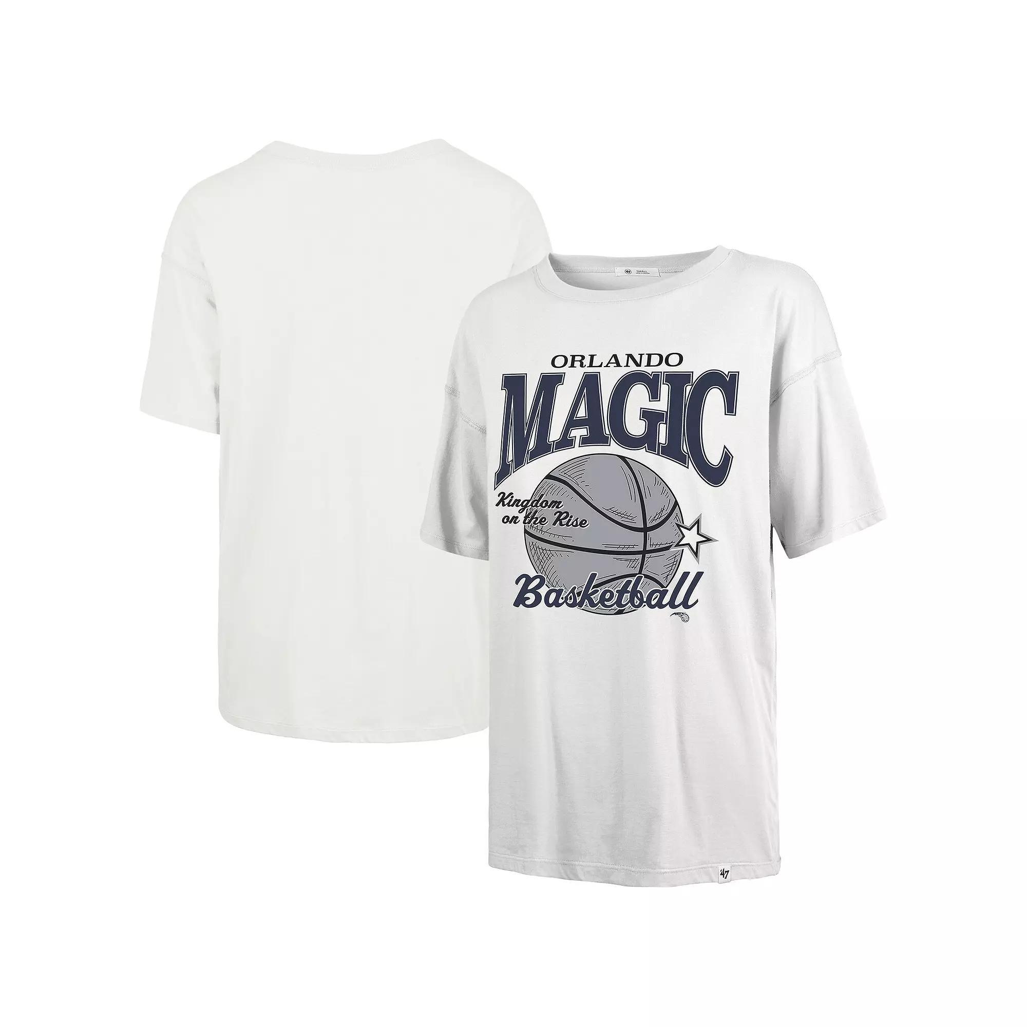 Women's '47 White Orlando Magic City Edition Down Court Sadie T-Shirt,  Product Image