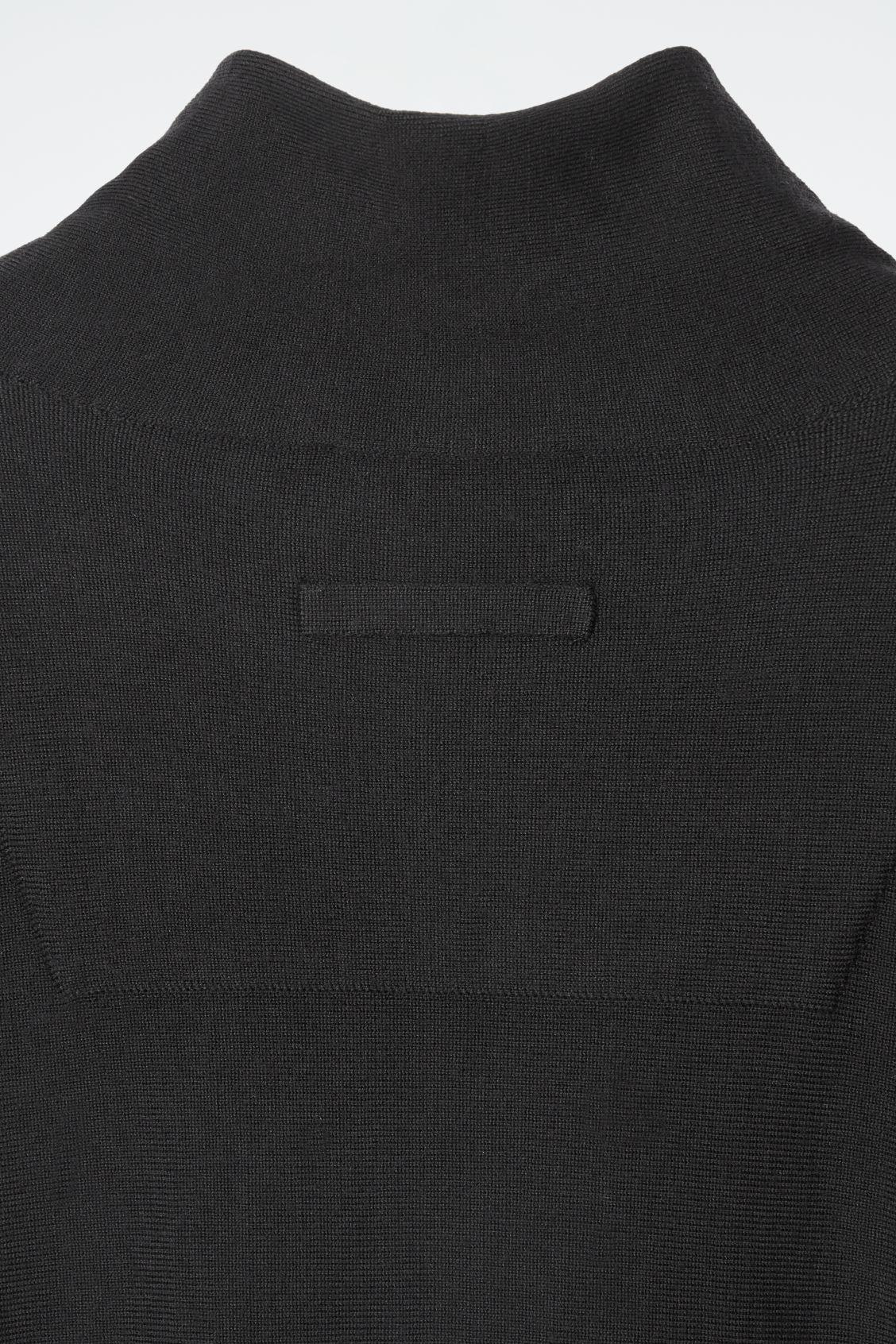 THE FUNNEL-NECK MERINO WOOL DRESS Product Image