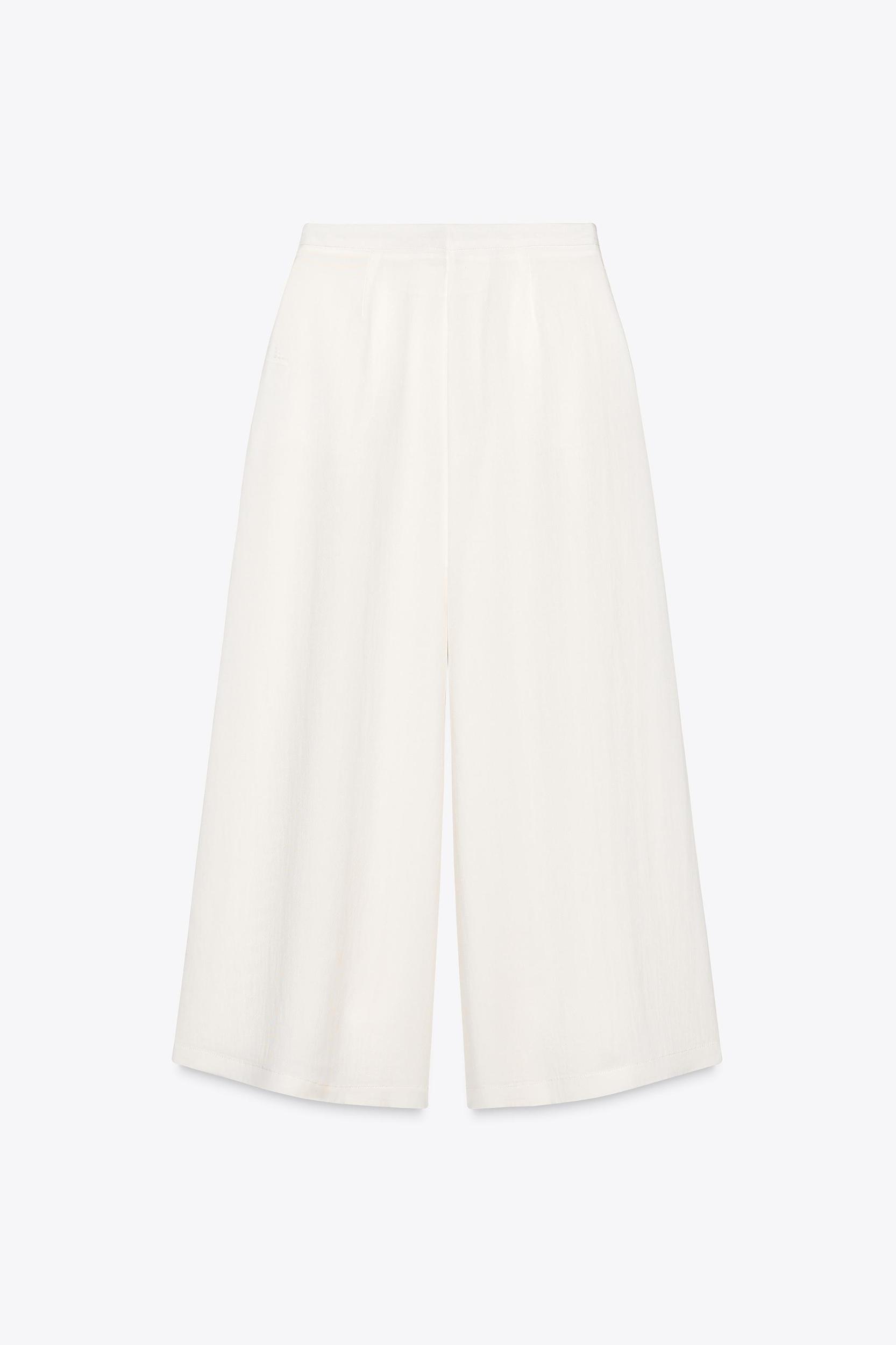 PLEATED WIDE LEG PANTS Product Image