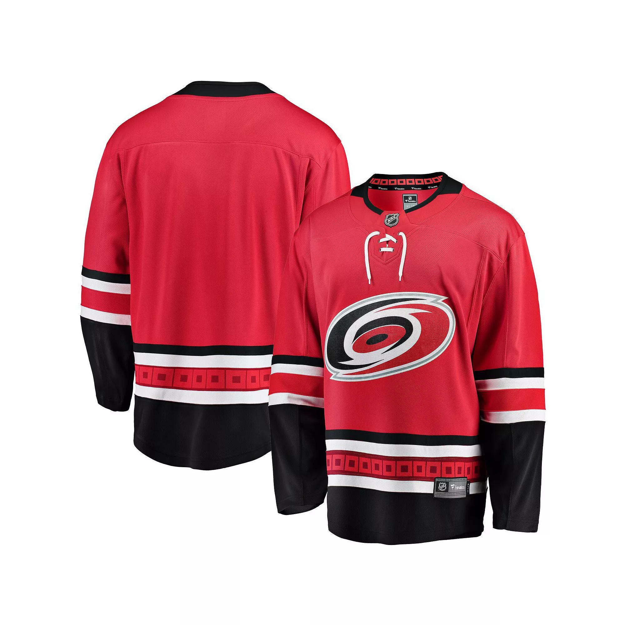 Men's Fanatics Branded Red Carolina Hurricanes Breakaway Alternate Jersey,  Product Image