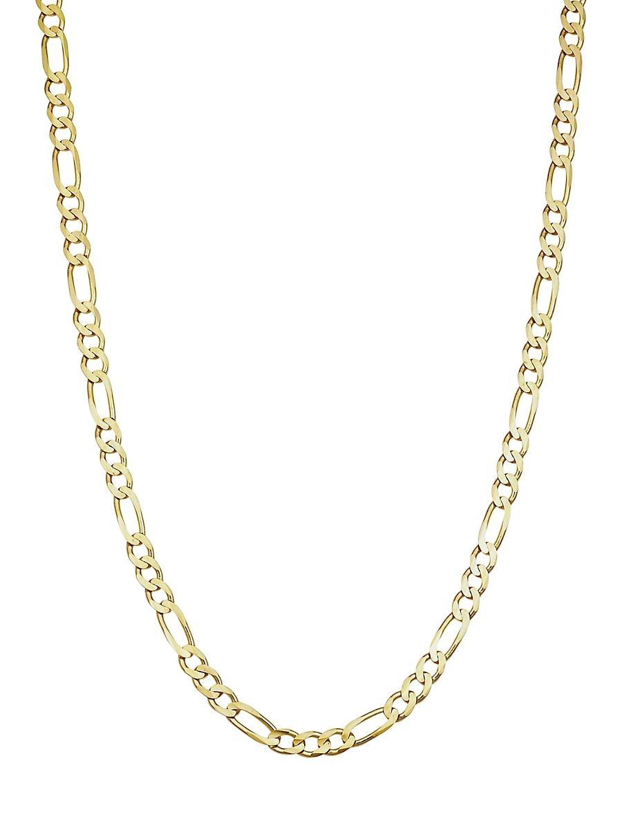 Mens 14K Yellow Solid Gold Florentine Figaro Bold Chain Product Image