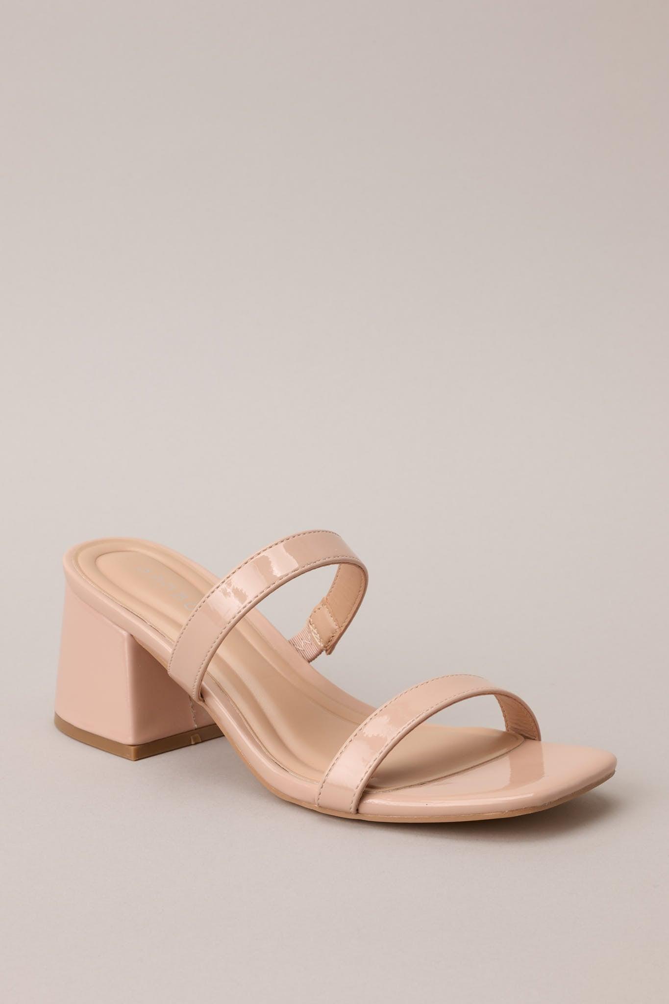 Stolen Moments Nude Block Heel Product Image