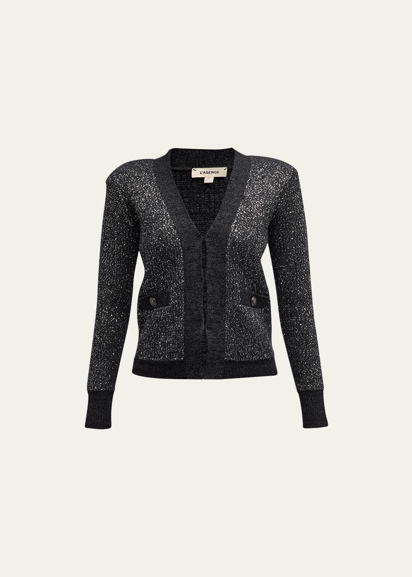 Womens Jinny Sequin Knit Cardigan Product Image