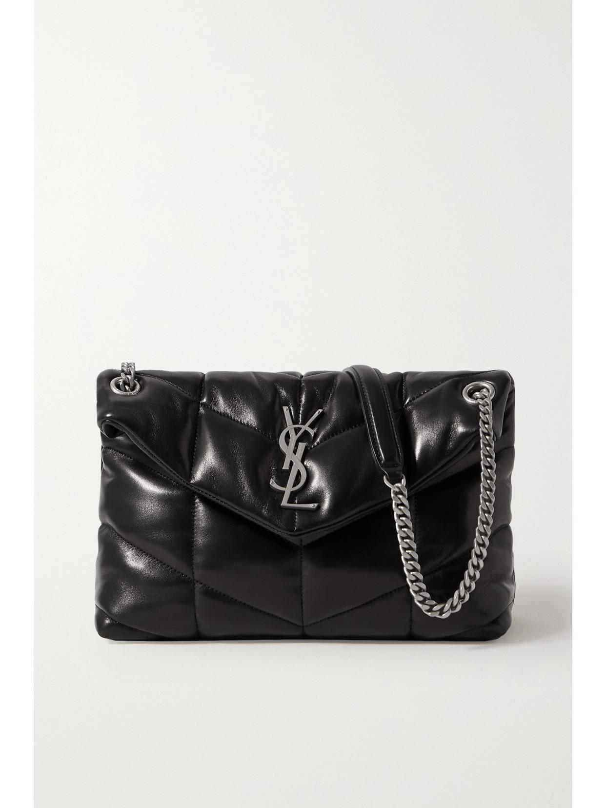 SAINT LAURENT Loulou Puffer Small Quilted Leather Shoulder Bag In Nero Product Image