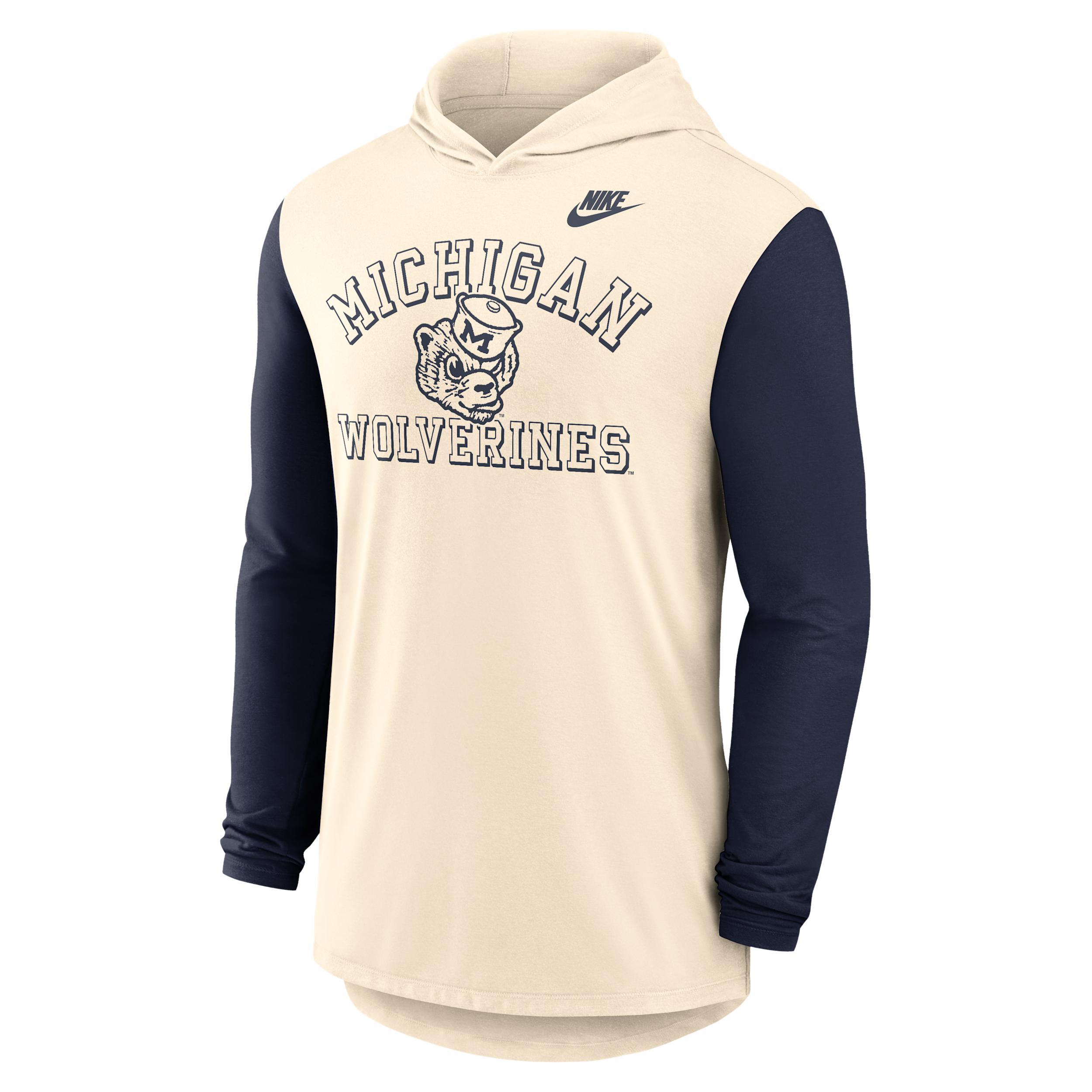 Michigan Legacy Men's Nike Dri-FIT College Long-Sleeve Hooded T-Shirt Product Image