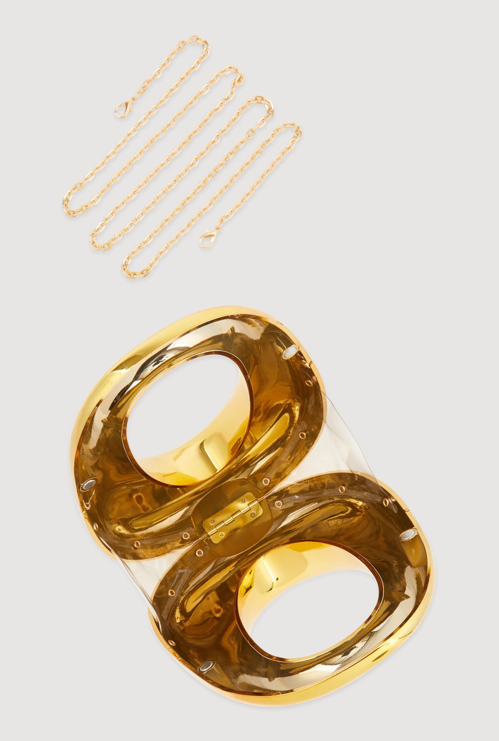 Oval Metallic Handbag Unisex Product Image