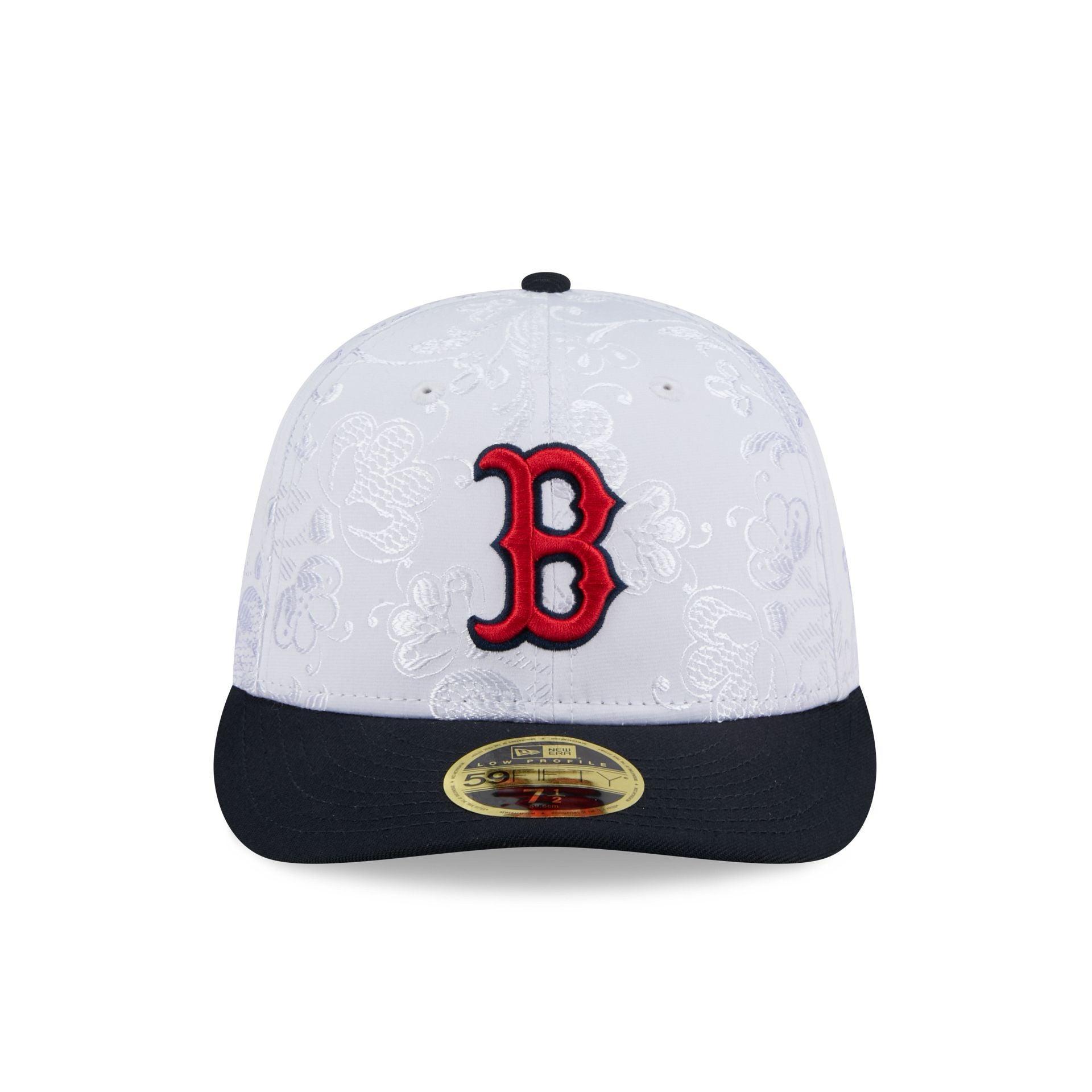 Boston Red Sox Floral Shine Low Profile 59FIFTY Fitted Hat Male Product Image
