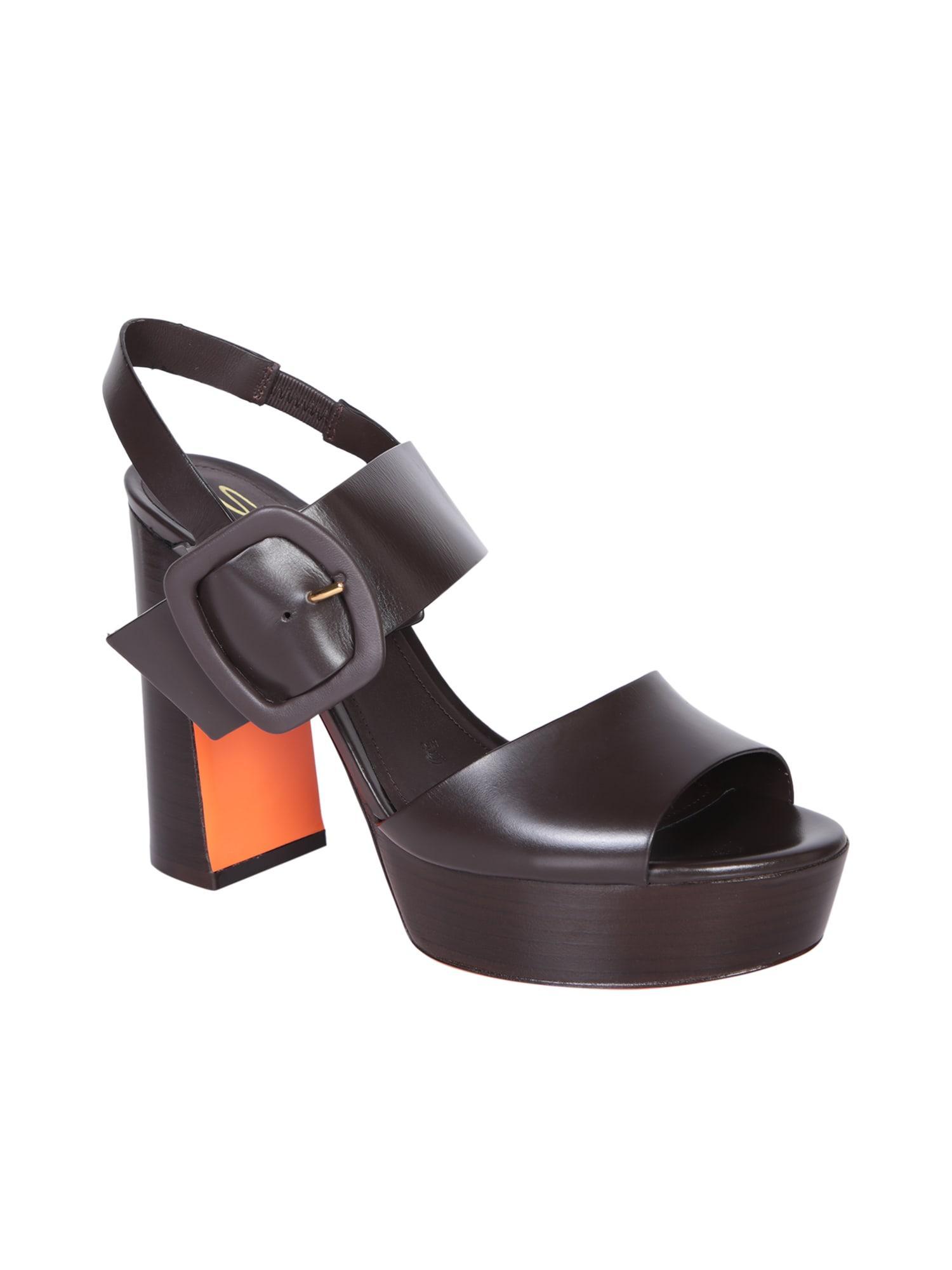 SANTONI Sandals In Brown Product Image