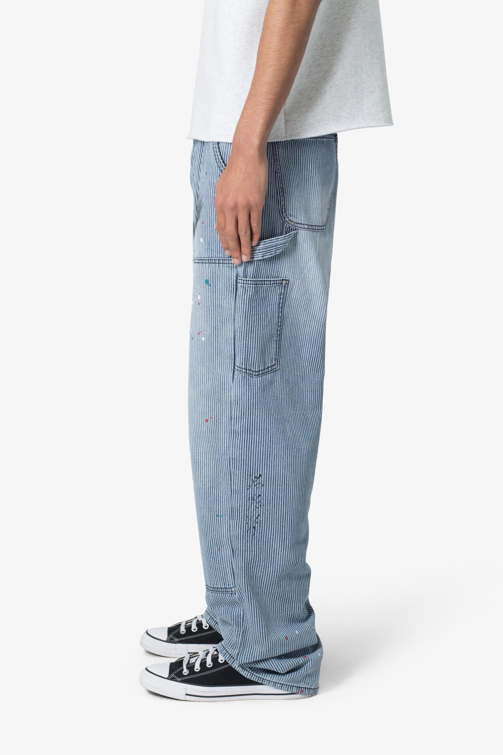 Ultra Baggy Jacquard Carpenter Pants - Grey Product Image