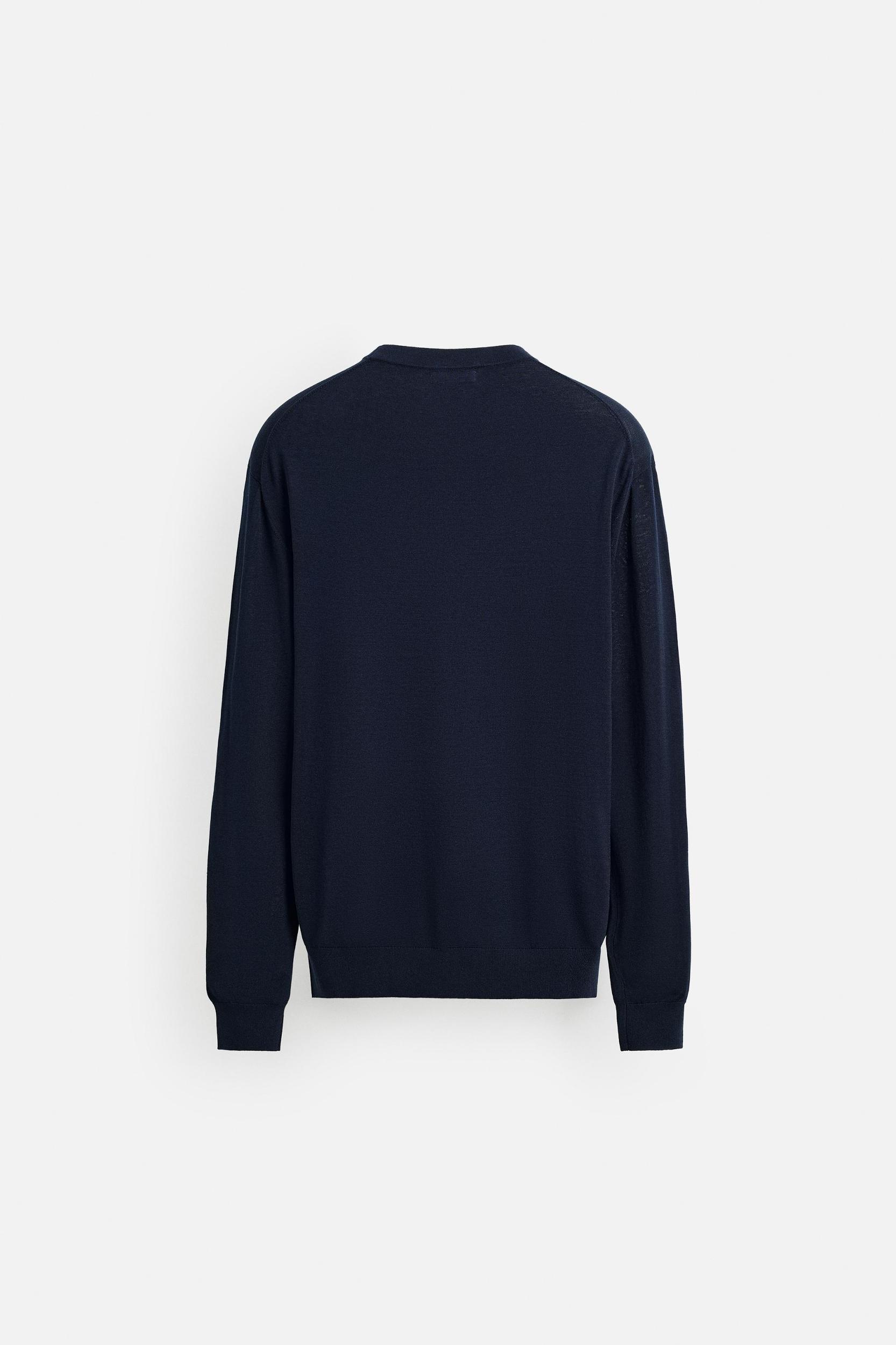 COTTON AND SILK BLEND SWEATER Product Image