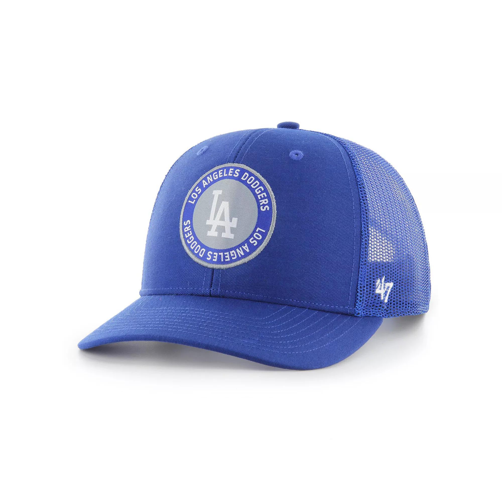 Men's '47 Royal Los Angeles Dodgers Unveil Trucker Adjustable Hat, Blue Product Image