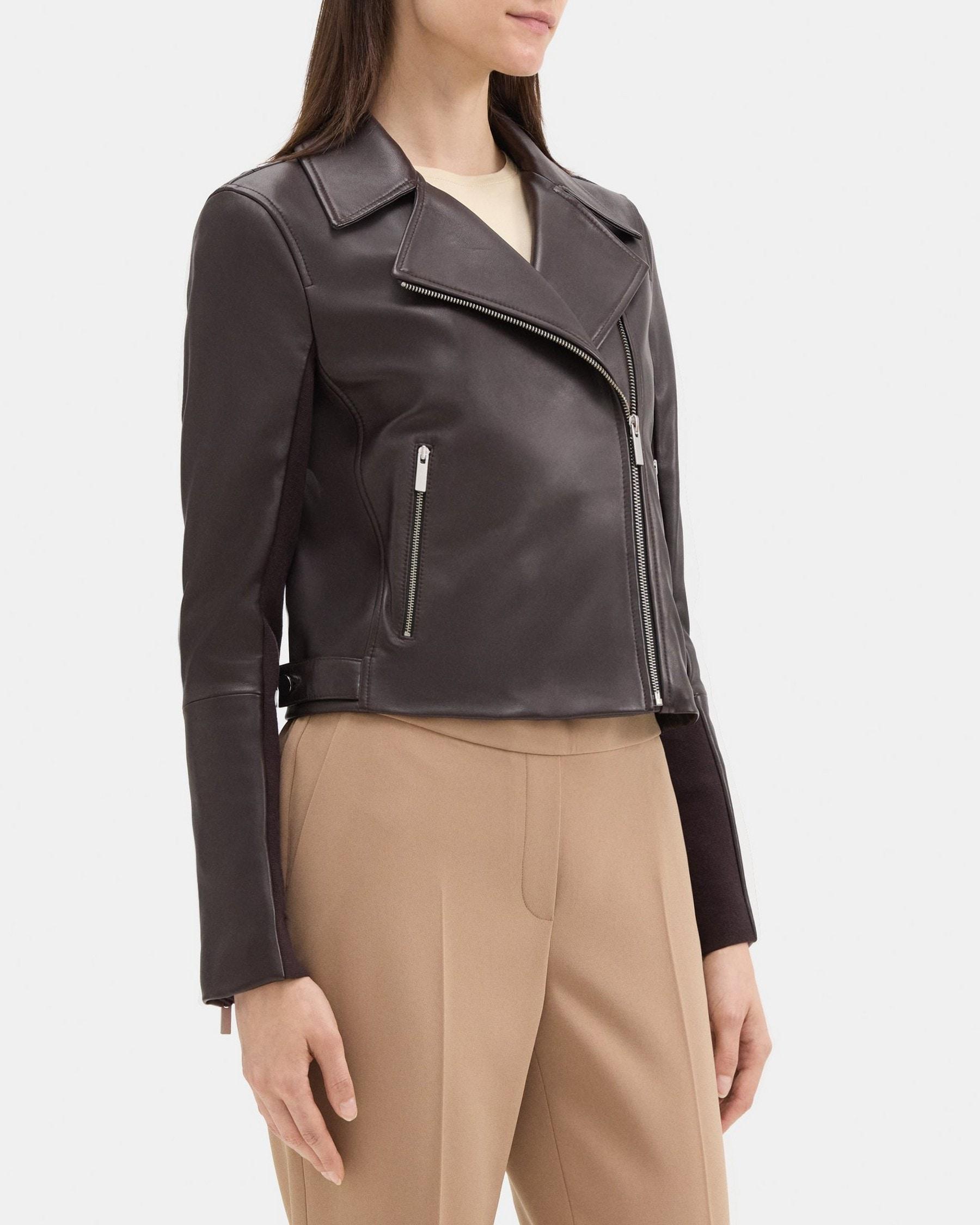 New Moto Jacket in Leather Product Image