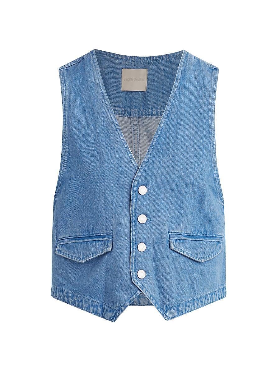 Womens The Poppy Denim Vest Product Image